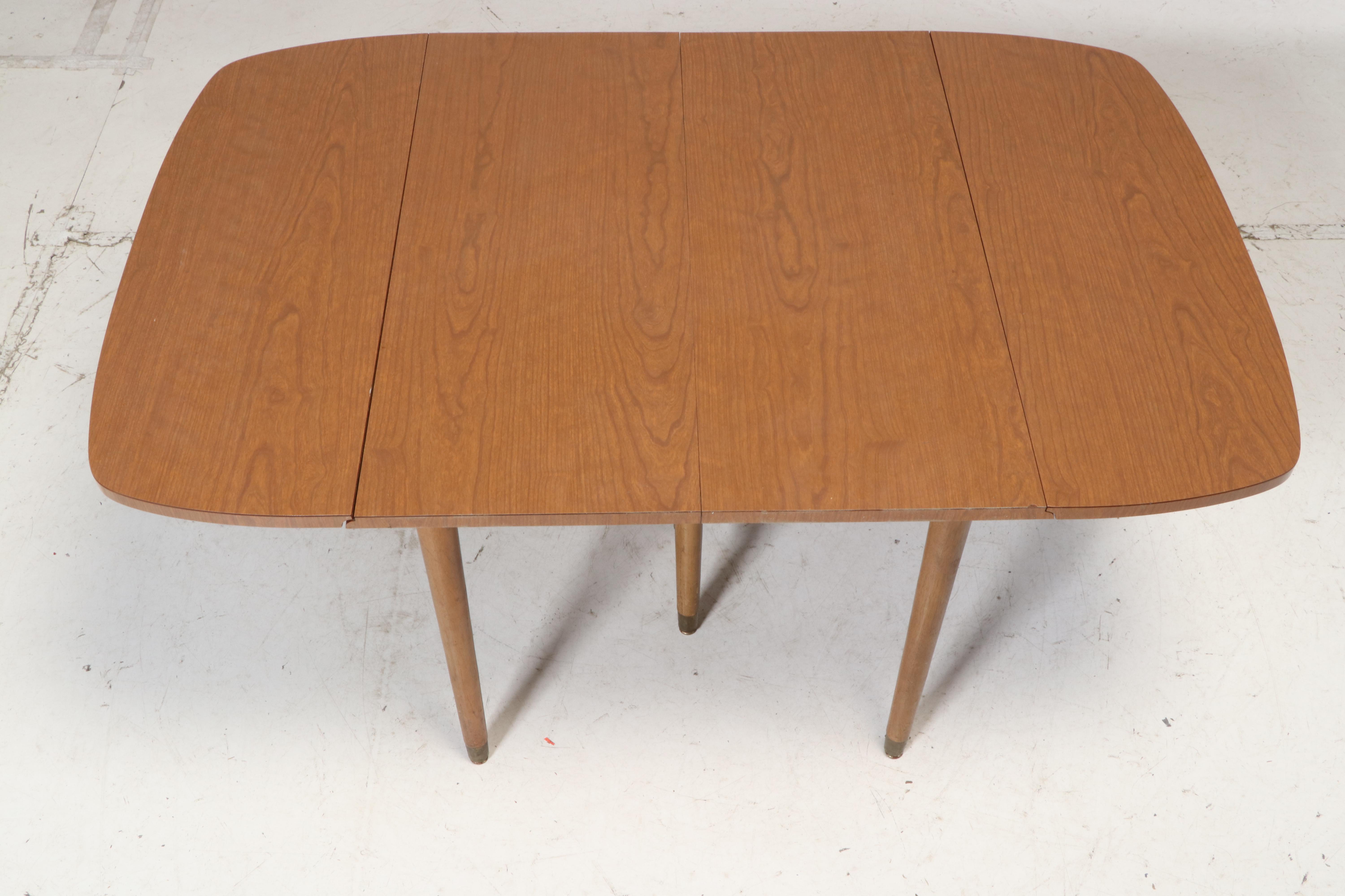 Drexel "Biscayne" Mid Century Modern Laminate Top Table with Side Chairs