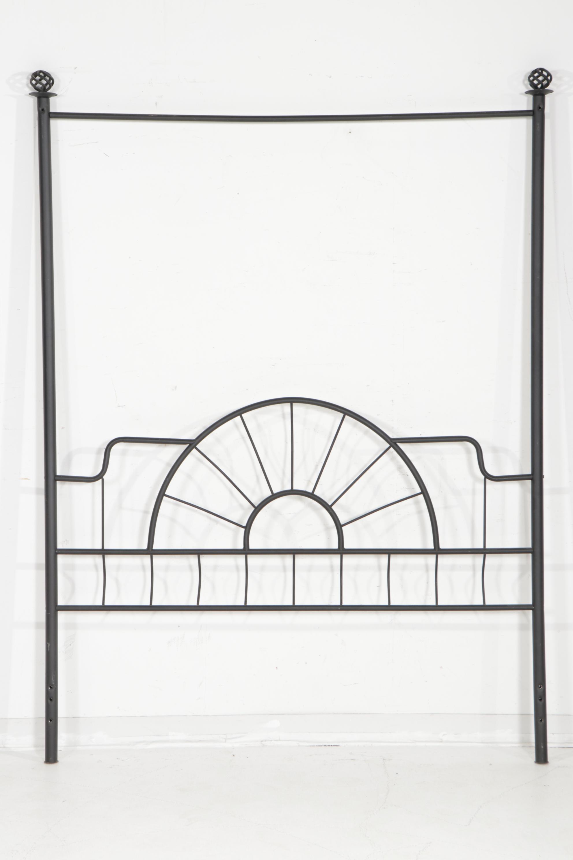 Sunburst Style Queen Canopy Bed Frame