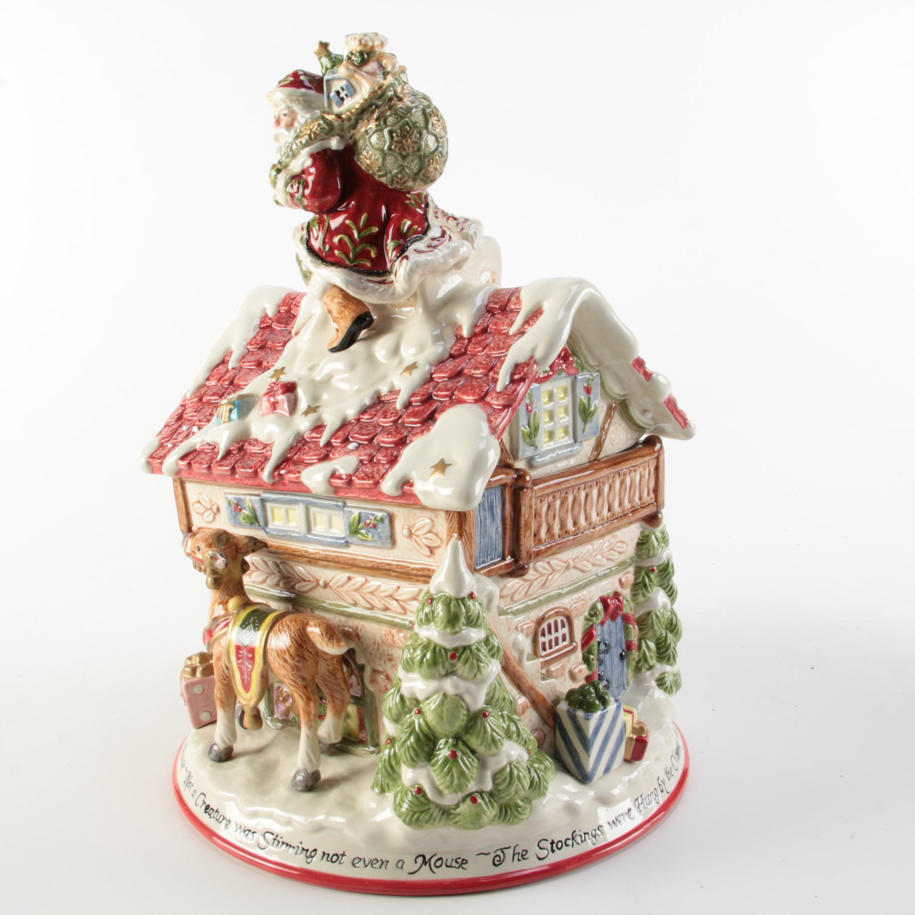 Fitz and Floyd "St. Nick" Ceramic Cookie Jar, 2008–2010
