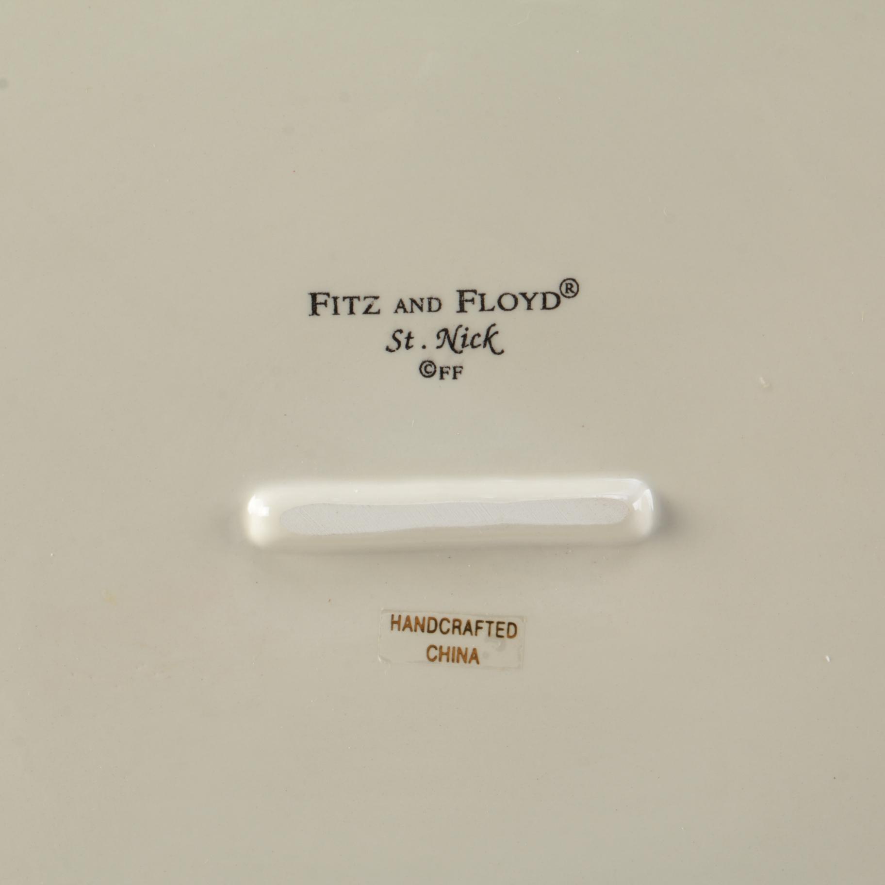 Fitz and Floyd "St. Nick" Ceramic Cookie Jar, 2008–2010