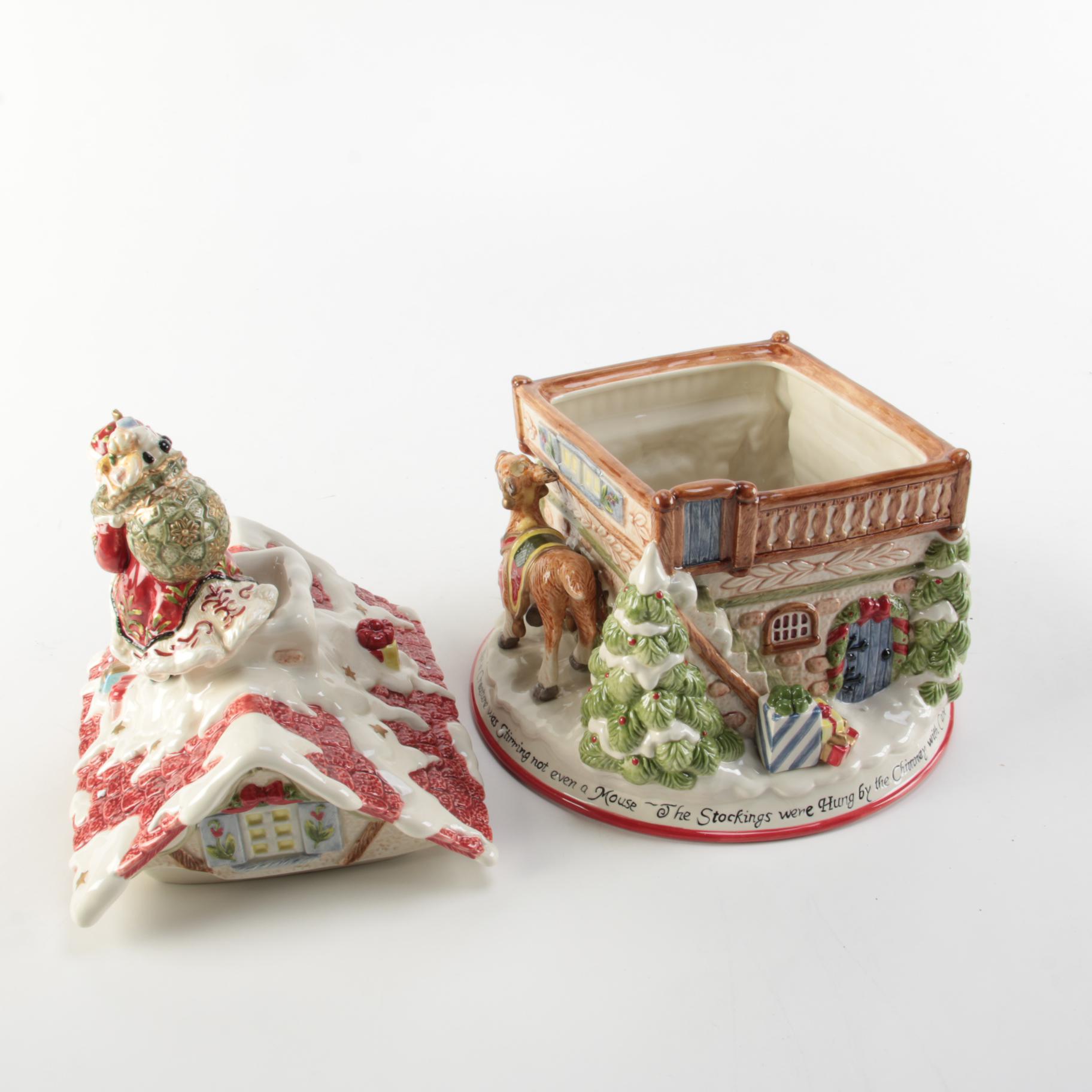 Fitz and Floyd "St. Nick" Ceramic Cookie Jar, 2008–2010