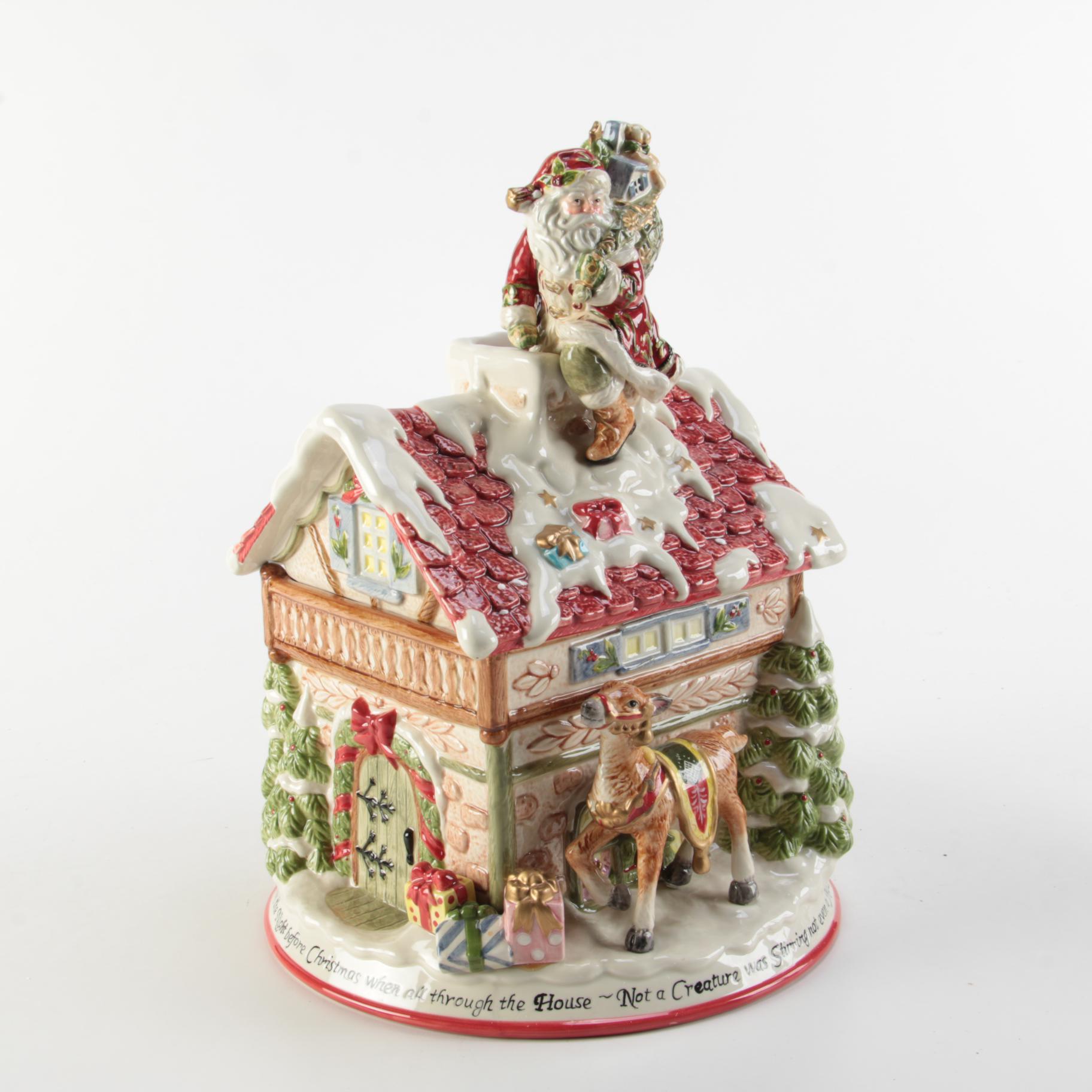 Fitz and Floyd "St. Nick" Ceramic Cookie Jar, 2008–2010