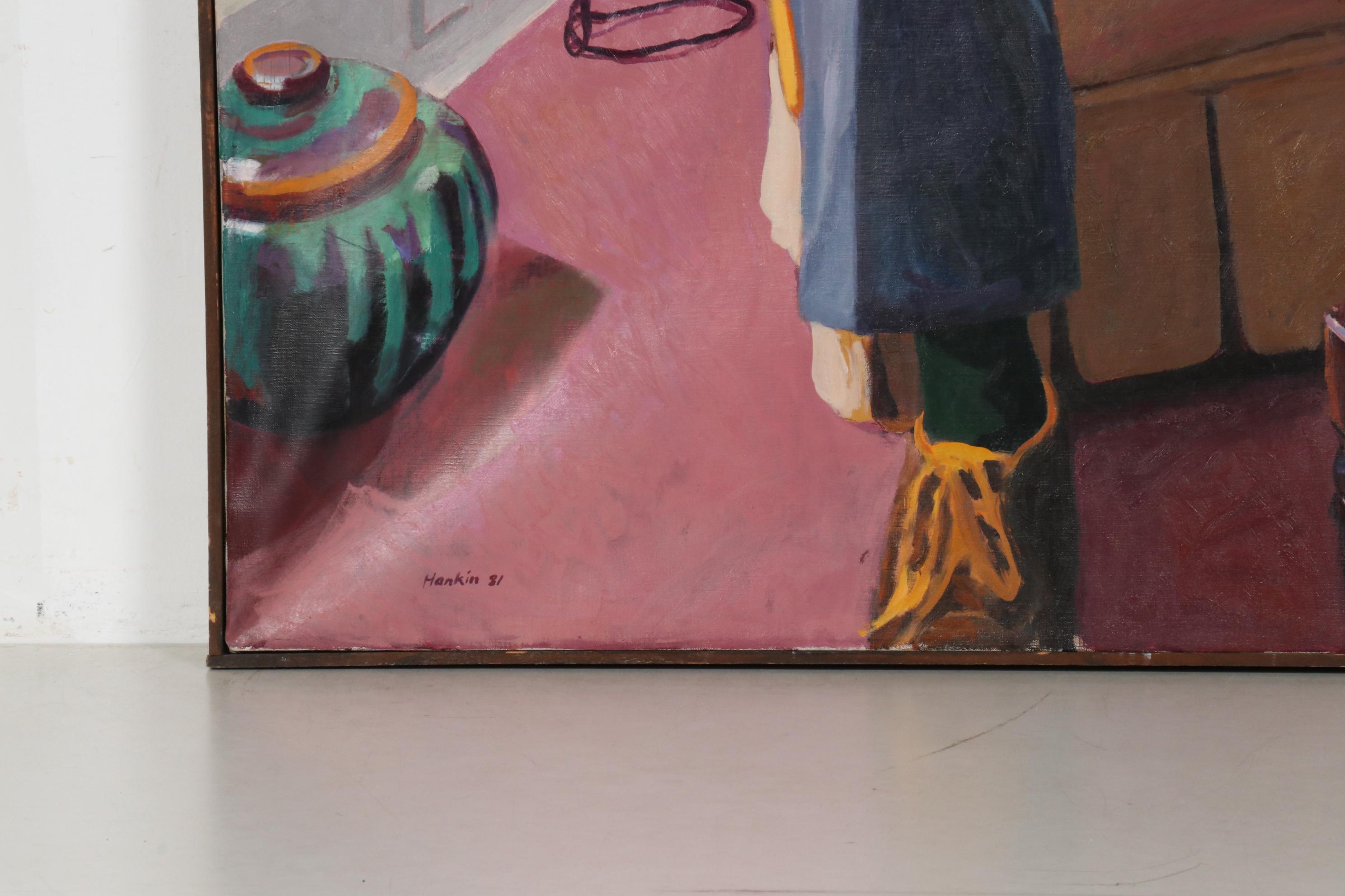 Stephen Hankin Oil Painting "Tony and Laura," 1981