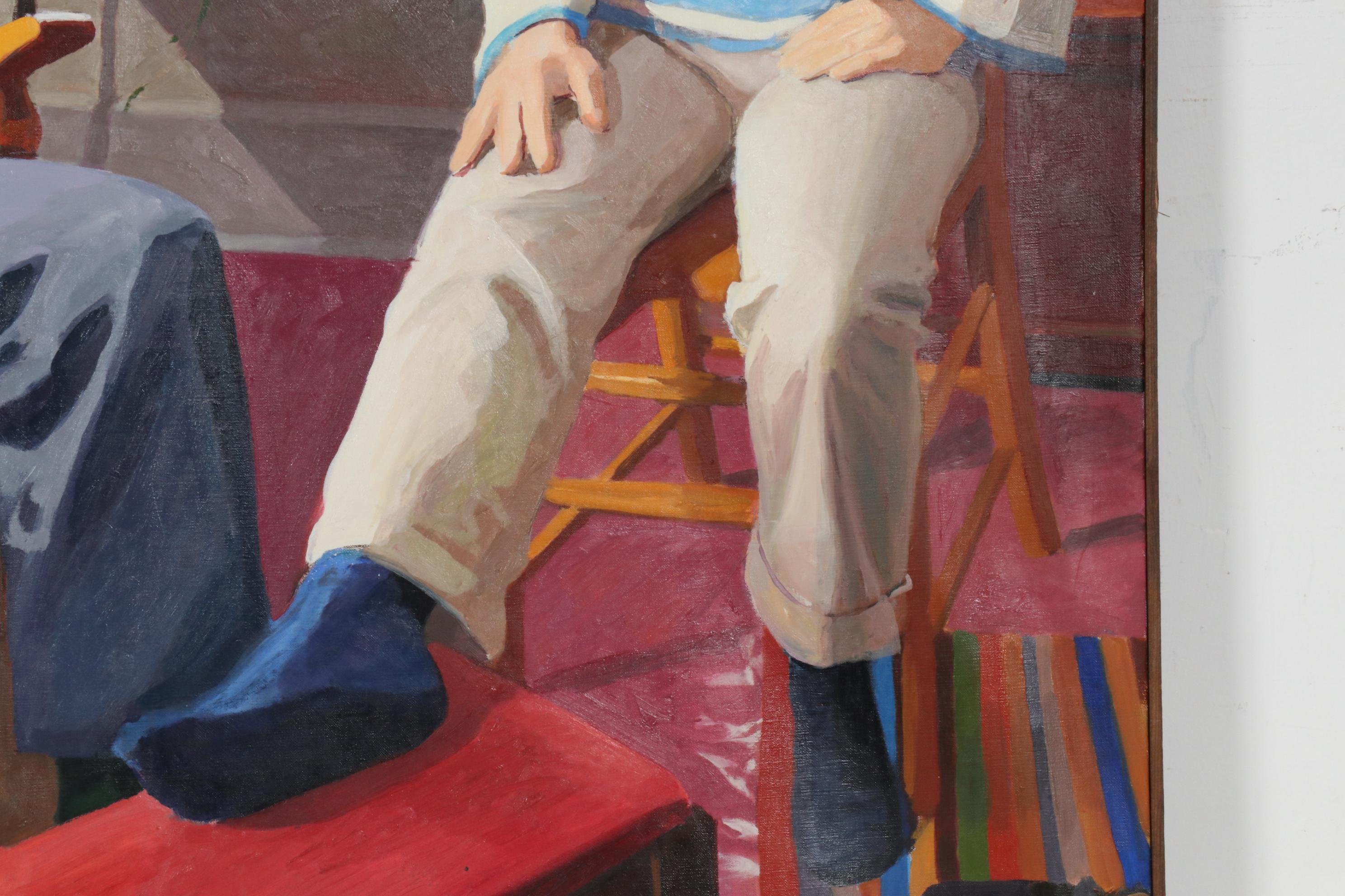 Stephen Hankin Oil Painting "Tony and Laura," 1981