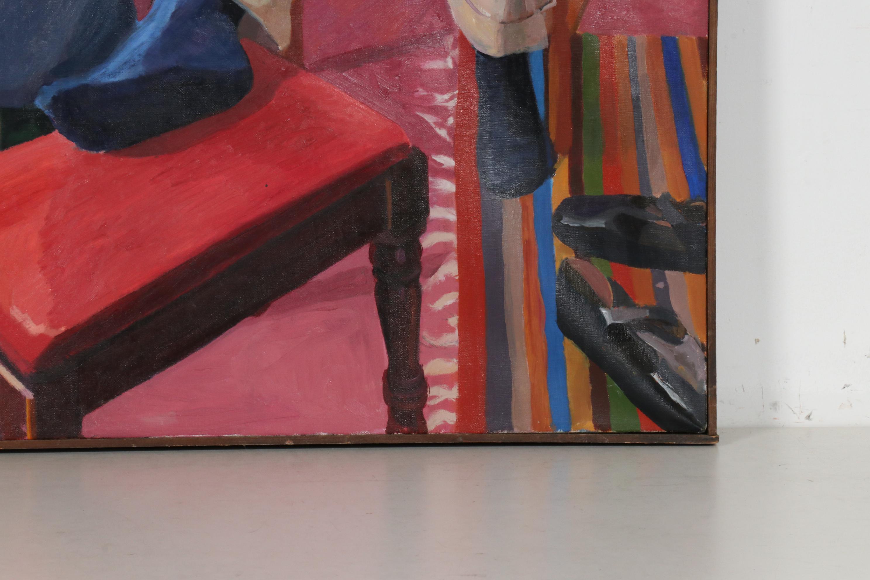 Stephen Hankin Oil Painting "Tony and Laura," 1981