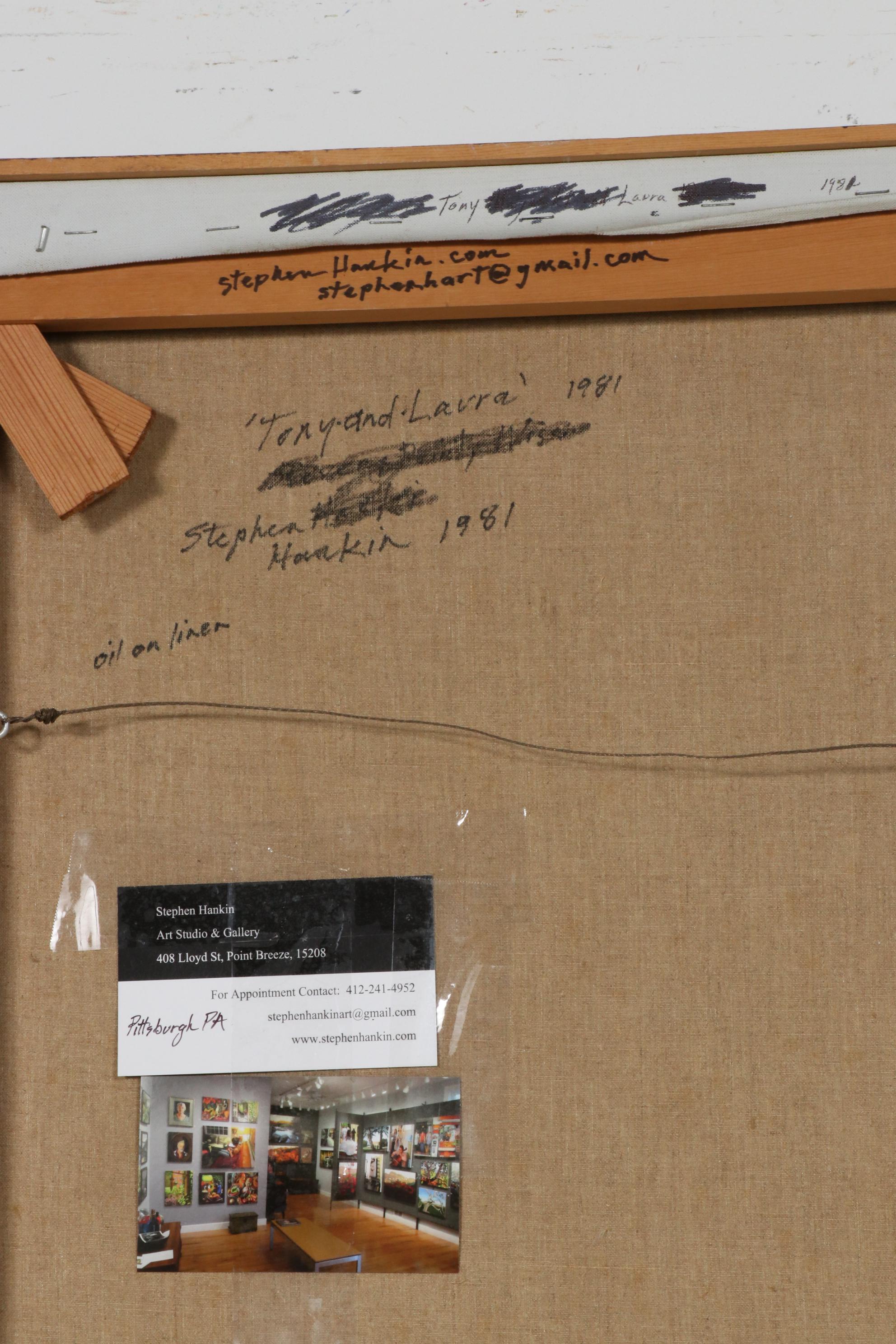 Stephen Hankin Oil Painting "Tony and Laura," 1981