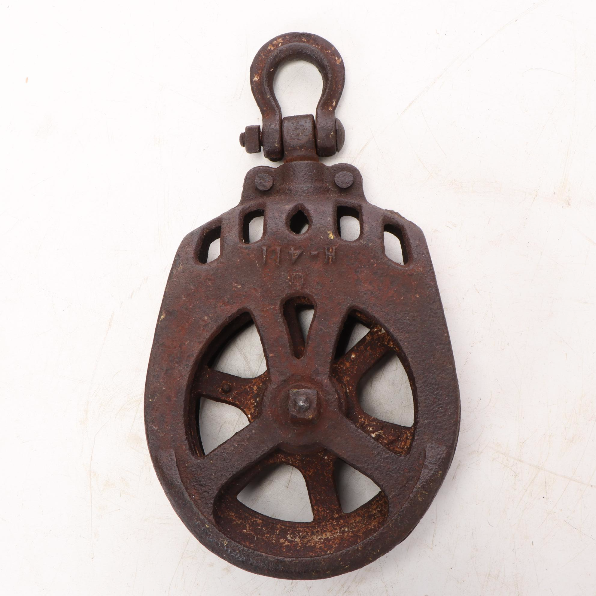 Crane Company No. 1 Bench Pipe Vise, Pulley, Wrench, and More