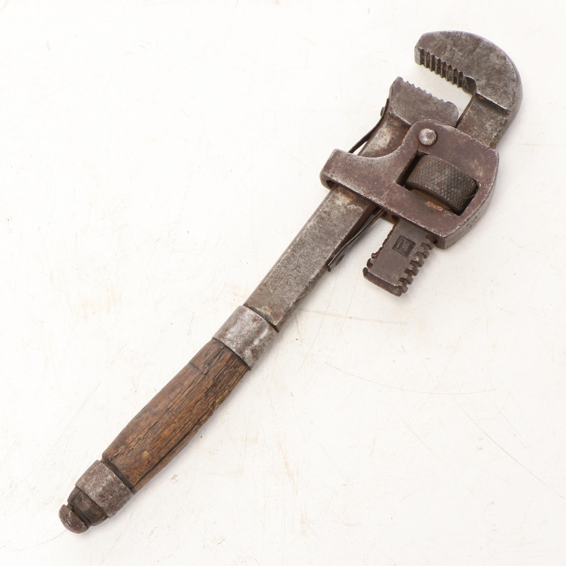 Crane Company No. 1 Bench Pipe Vise, Pulley, Wrench, and More