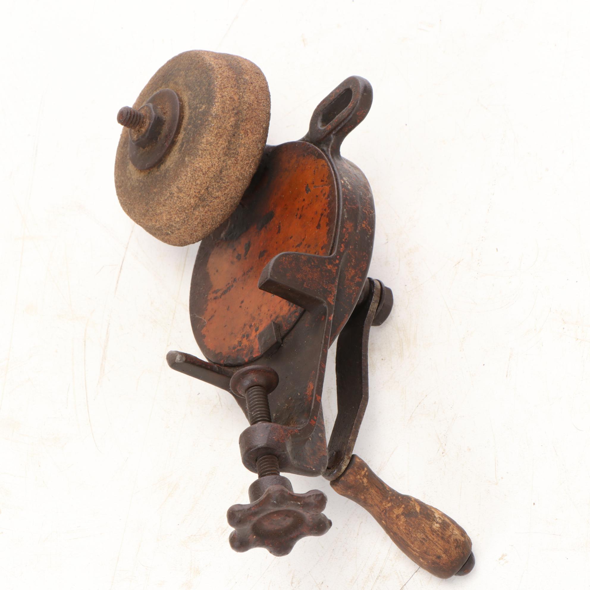 Crane Company No. 1 Bench Pipe Vise, Pulley, Wrench, and More