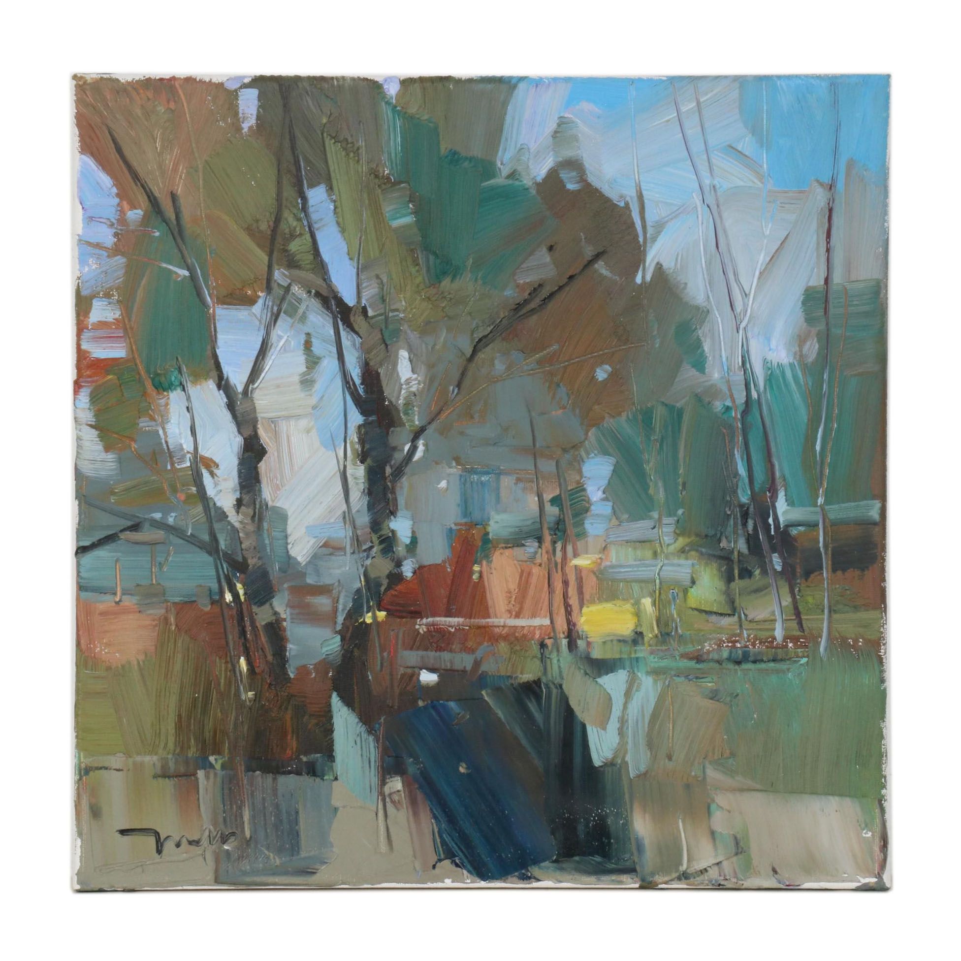 Jose Trujillo Oil Painting "Spring's Revival," 2021