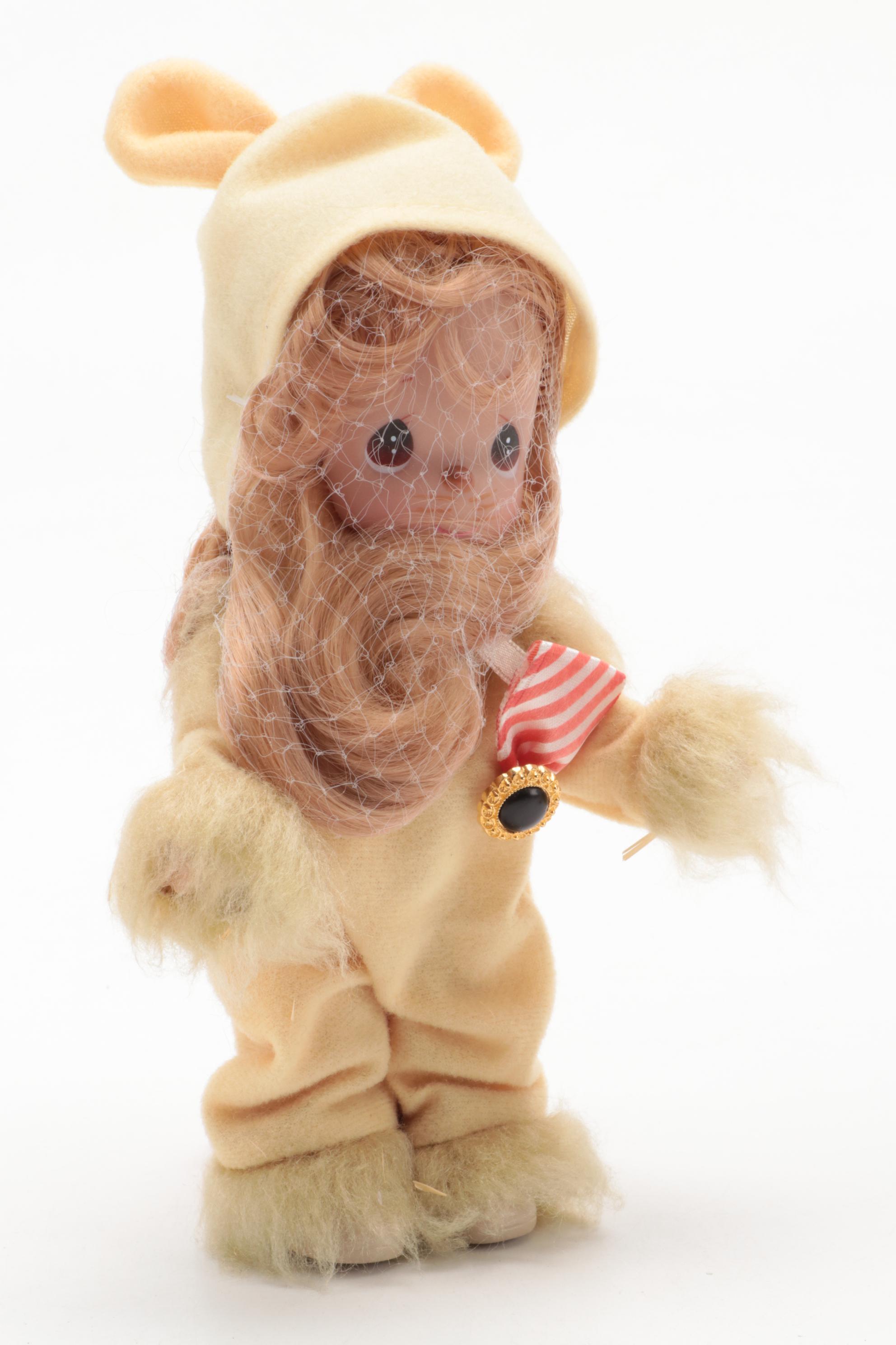 Precious Moments "The Wizard of Oz" Scarecrow, Tin Man and Lion Dolls