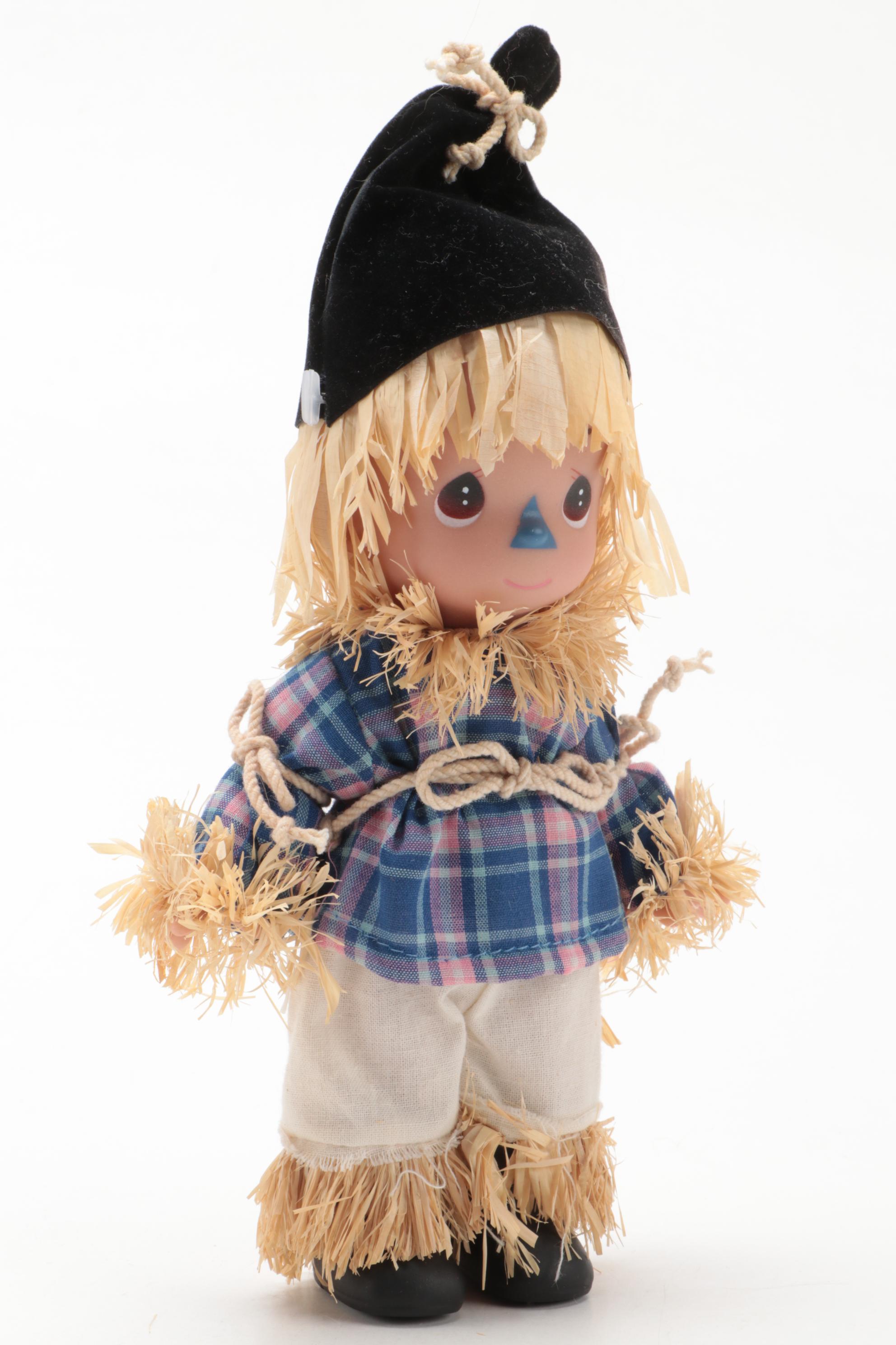 Precious Moments "The Wizard of Oz" Scarecrow, Tin Man and Lion Dolls