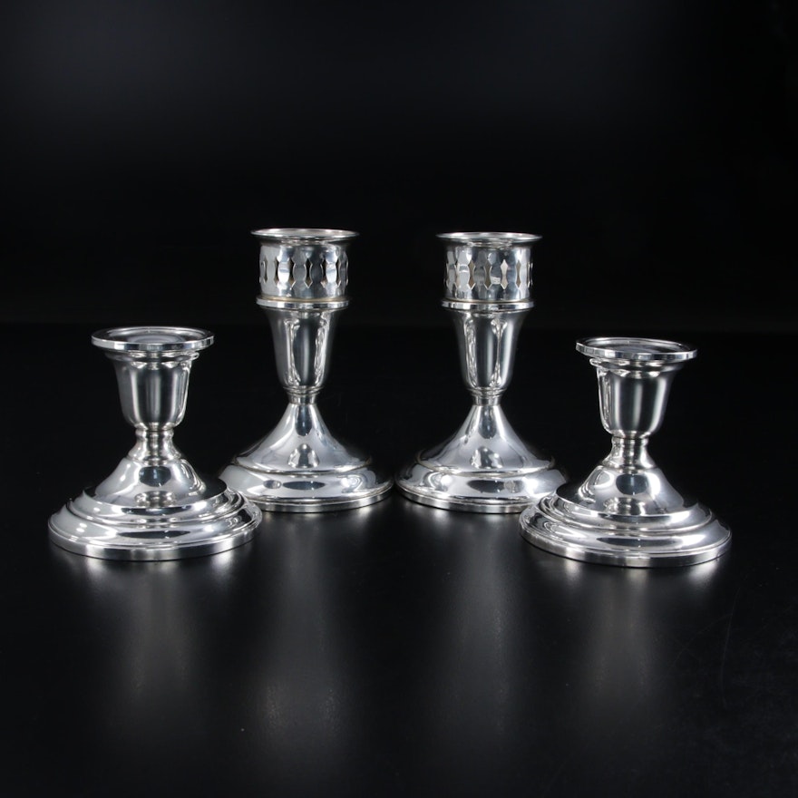 International Sterling and Towle Weighted Sterling Silver Candle Holders