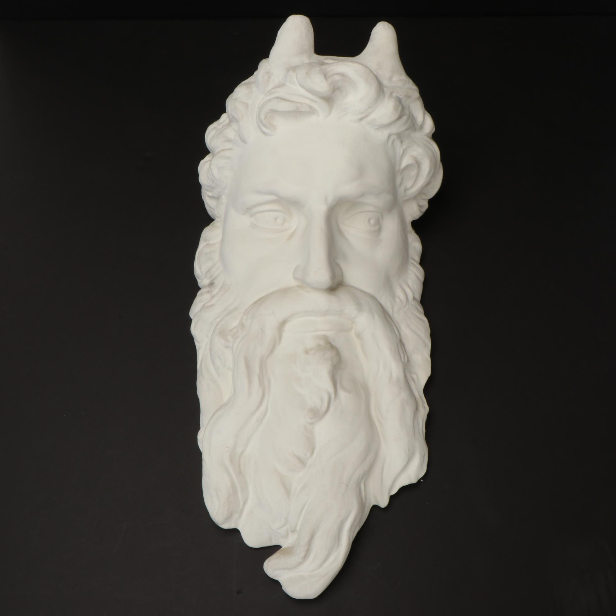 Plaster Cast of the Head of "Moses" after Michelangelo