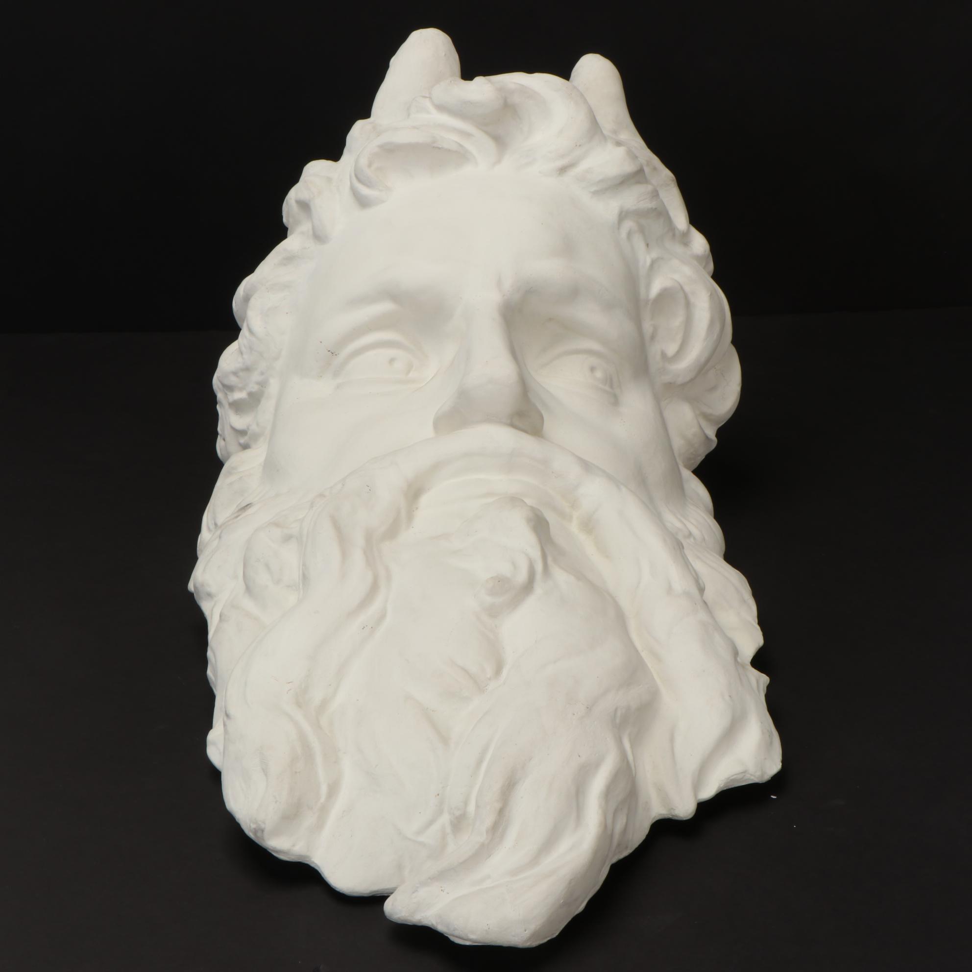 Plaster Cast of the Head of "Moses" after Michelangelo