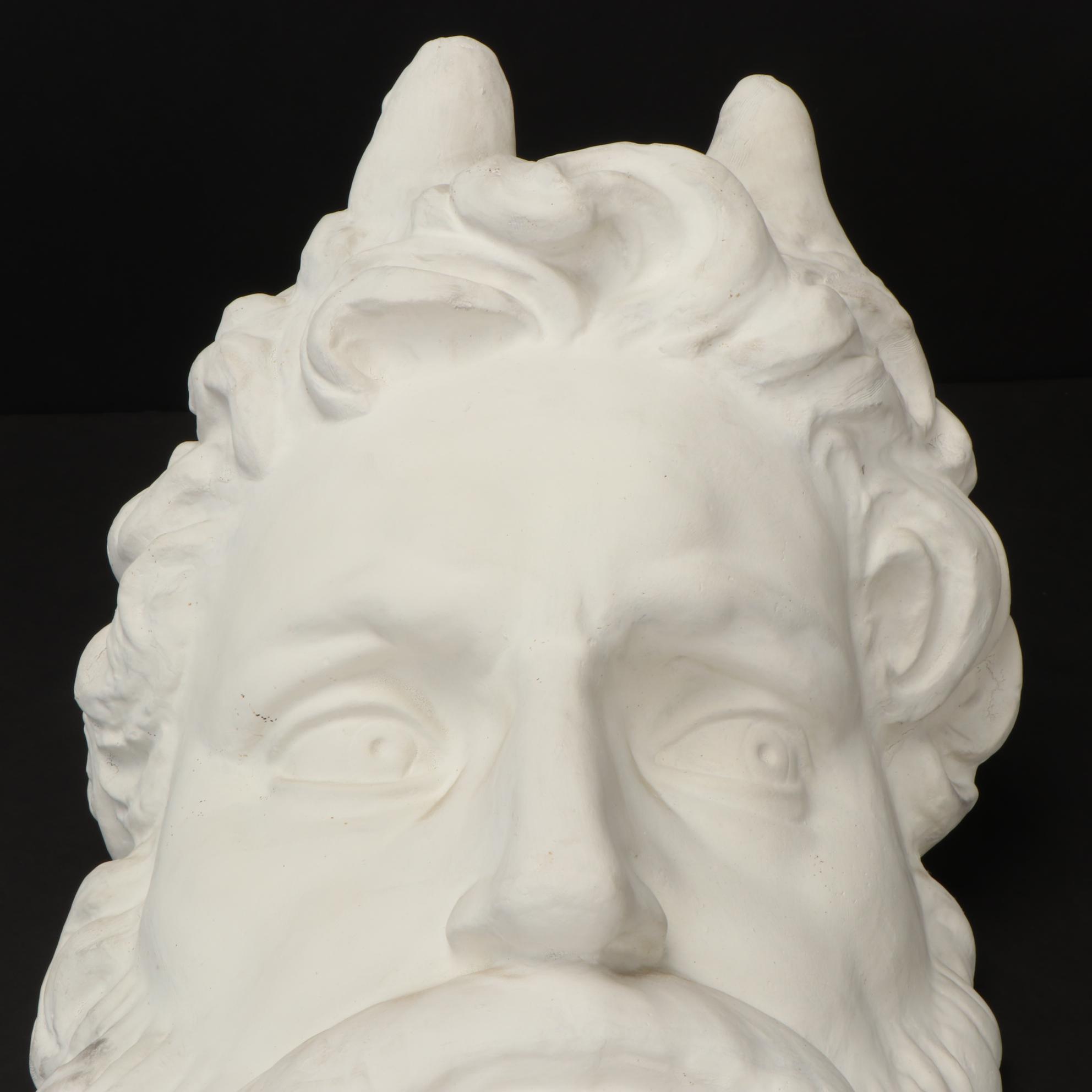 Plaster Cast of the Head of "Moses" after Michelangelo