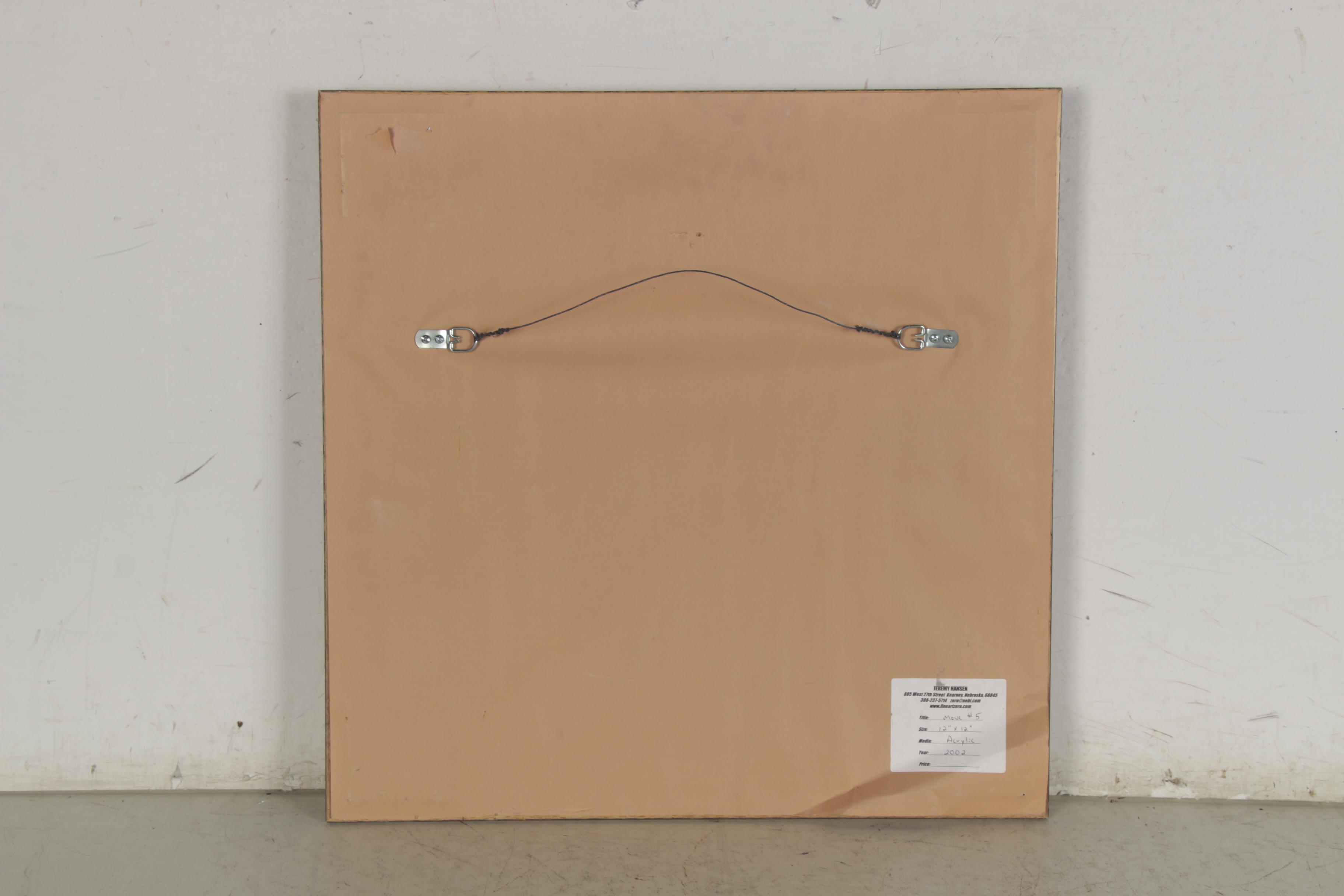 Jeremy Hansen Acrylic Painting "Move # 5," 2002