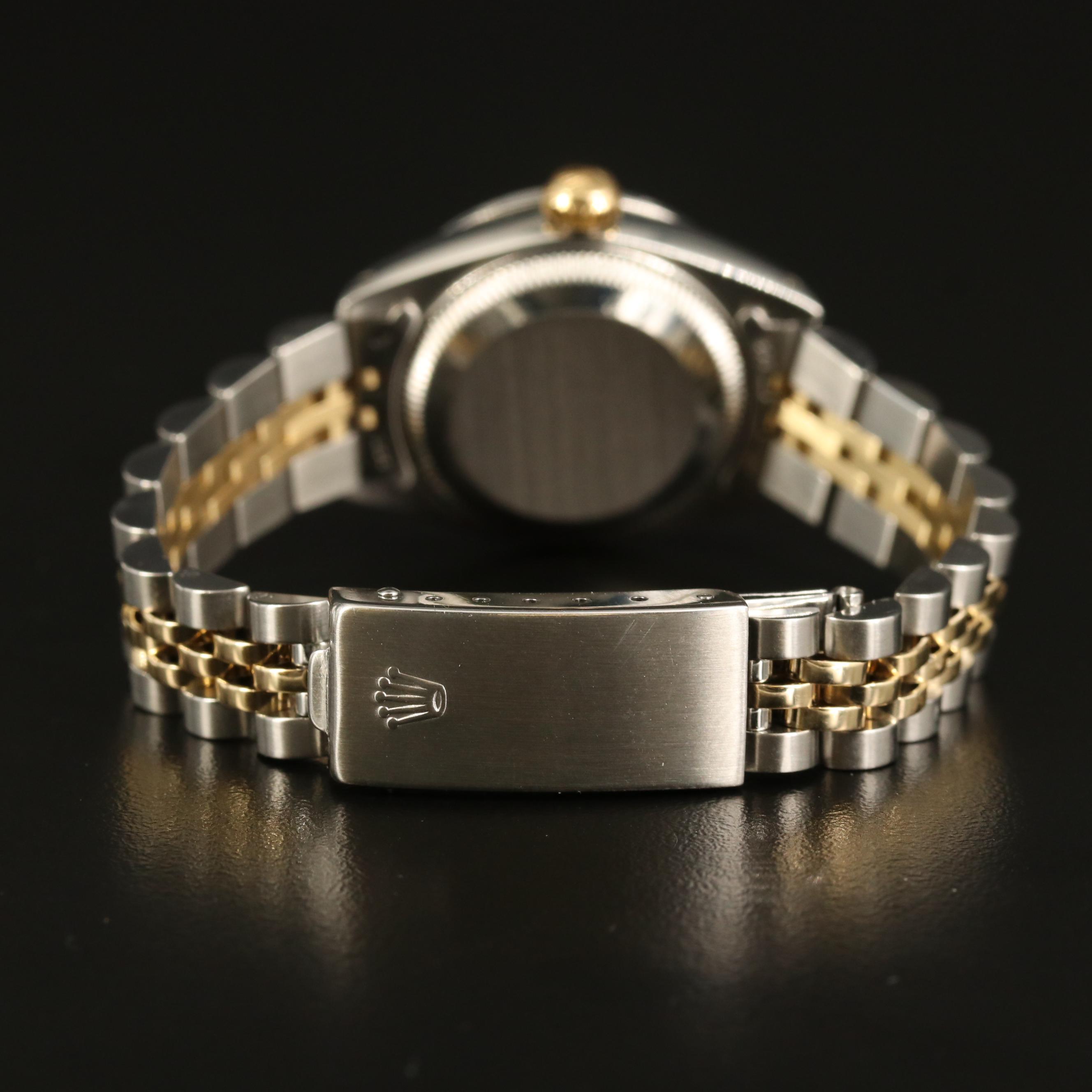 1981 Rolex Datejust 14K and Stainless Steel 1.00 CTW Diamond Watch