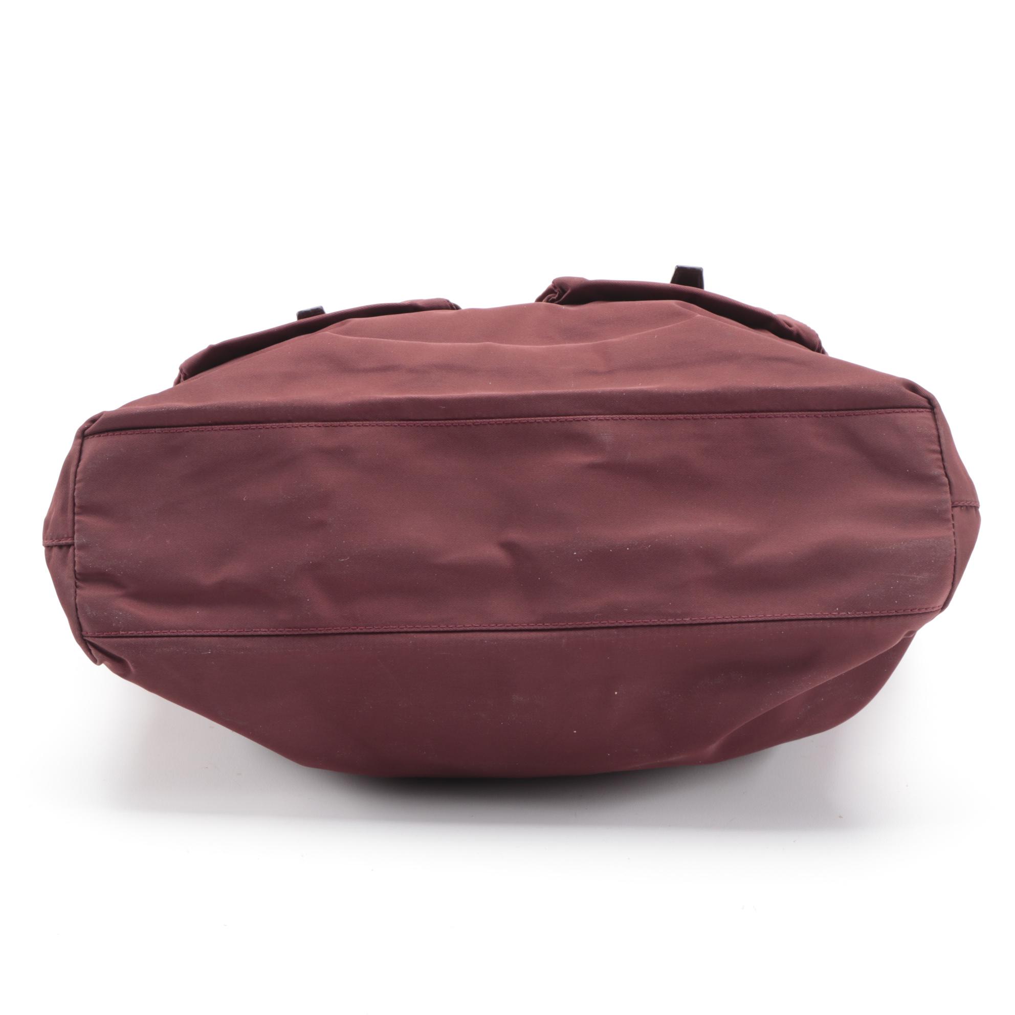 Prada Tessuto Tote Bag in Amaranth Nylon