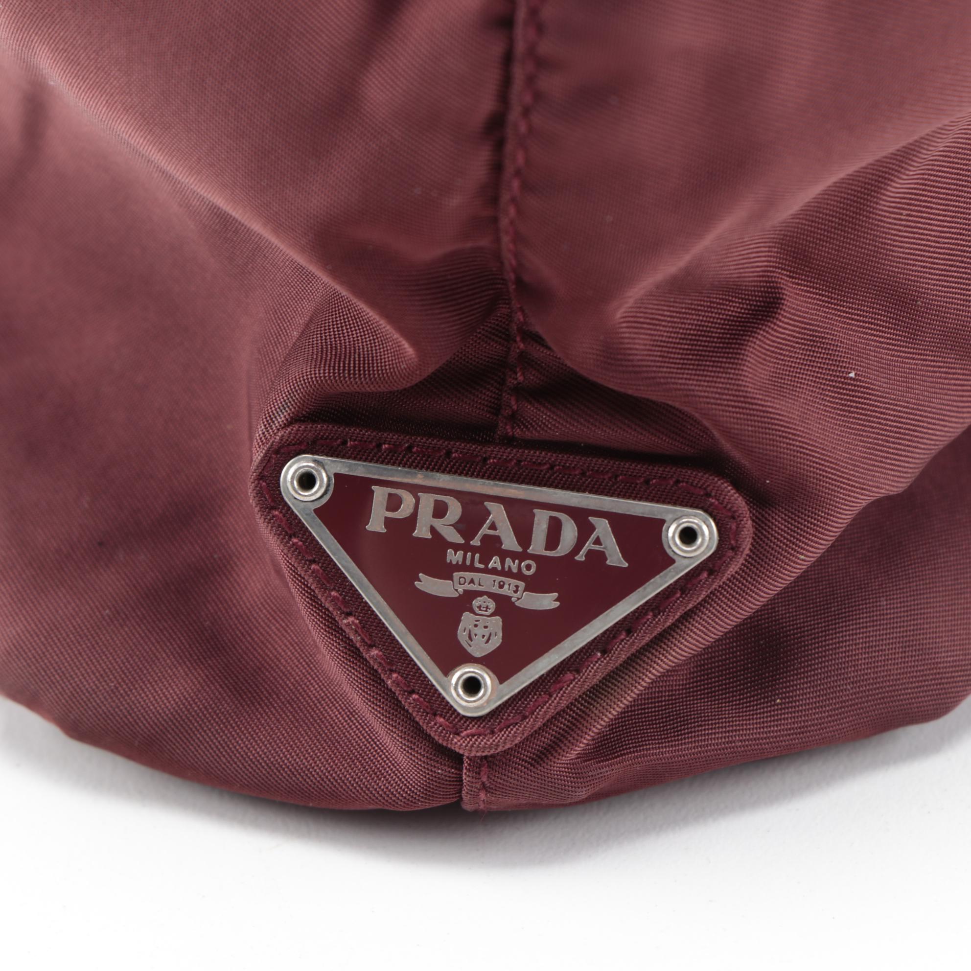 Prada Tessuto Tote Bag in Amaranth Nylon