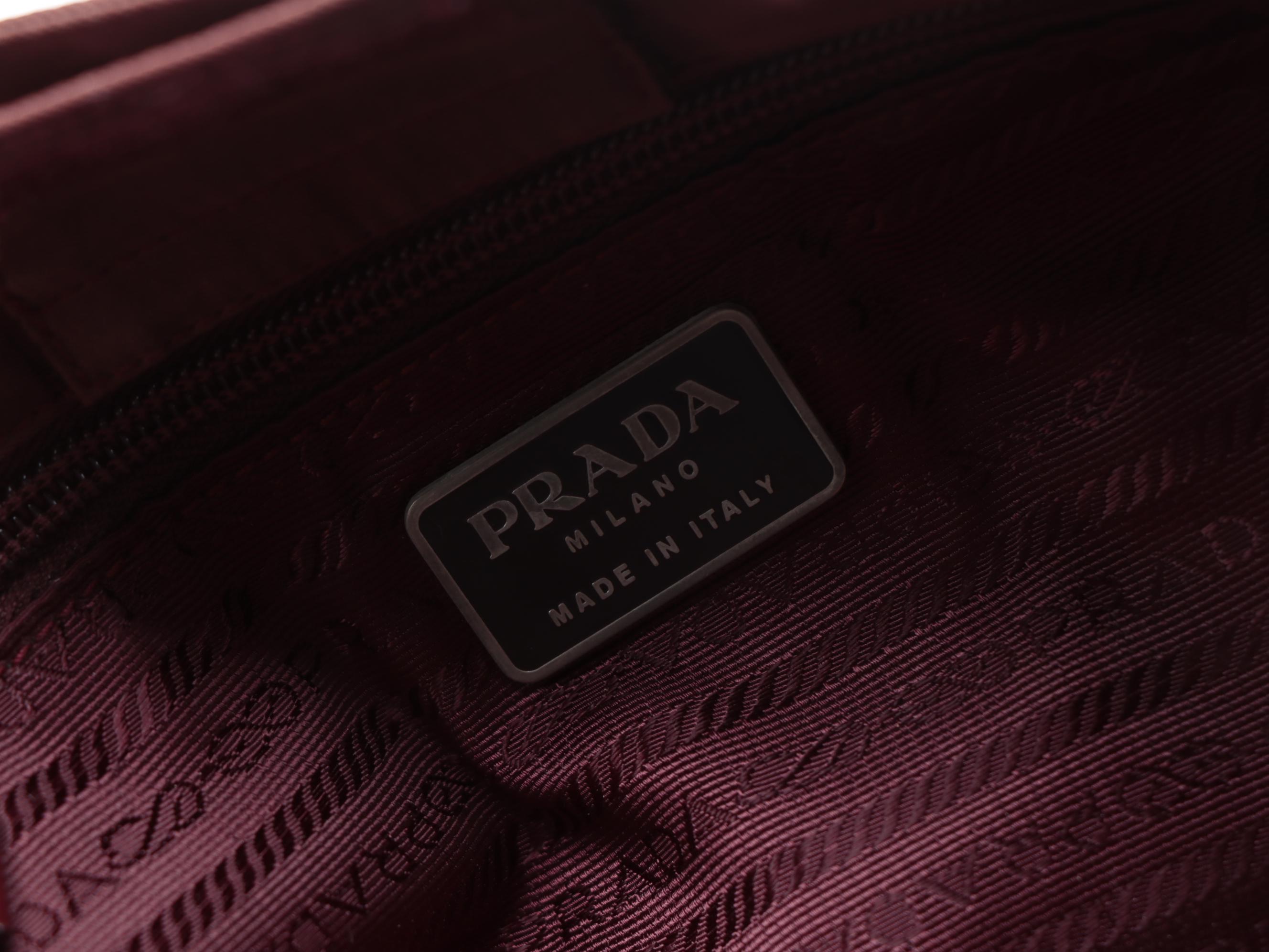 Prada Tessuto Tote Bag in Amaranth Nylon