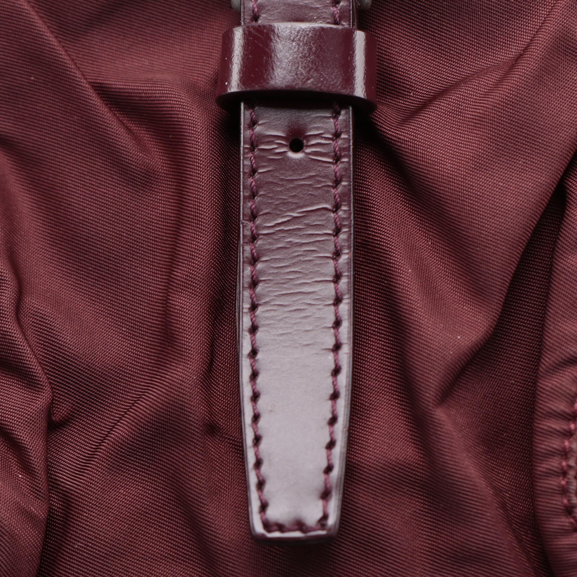 Prada Tessuto Tote Bag in Amaranth Nylon