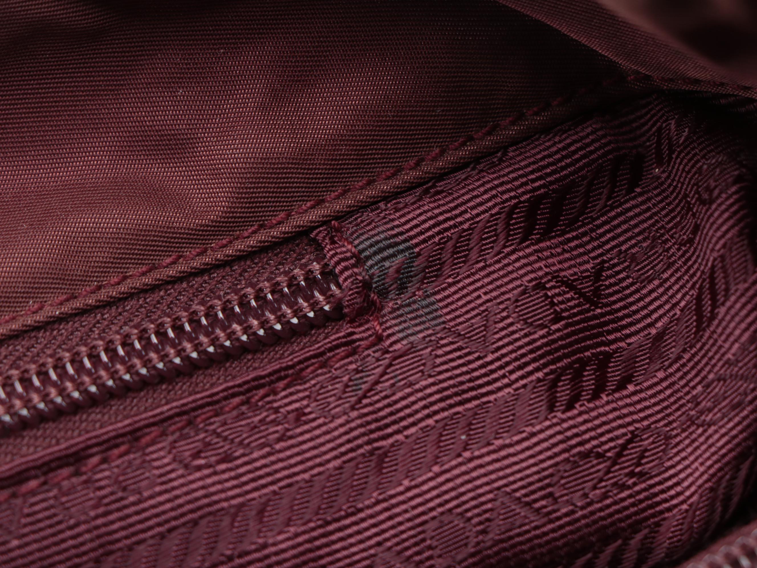 Prada Tessuto Tote Bag in Amaranth Nylon