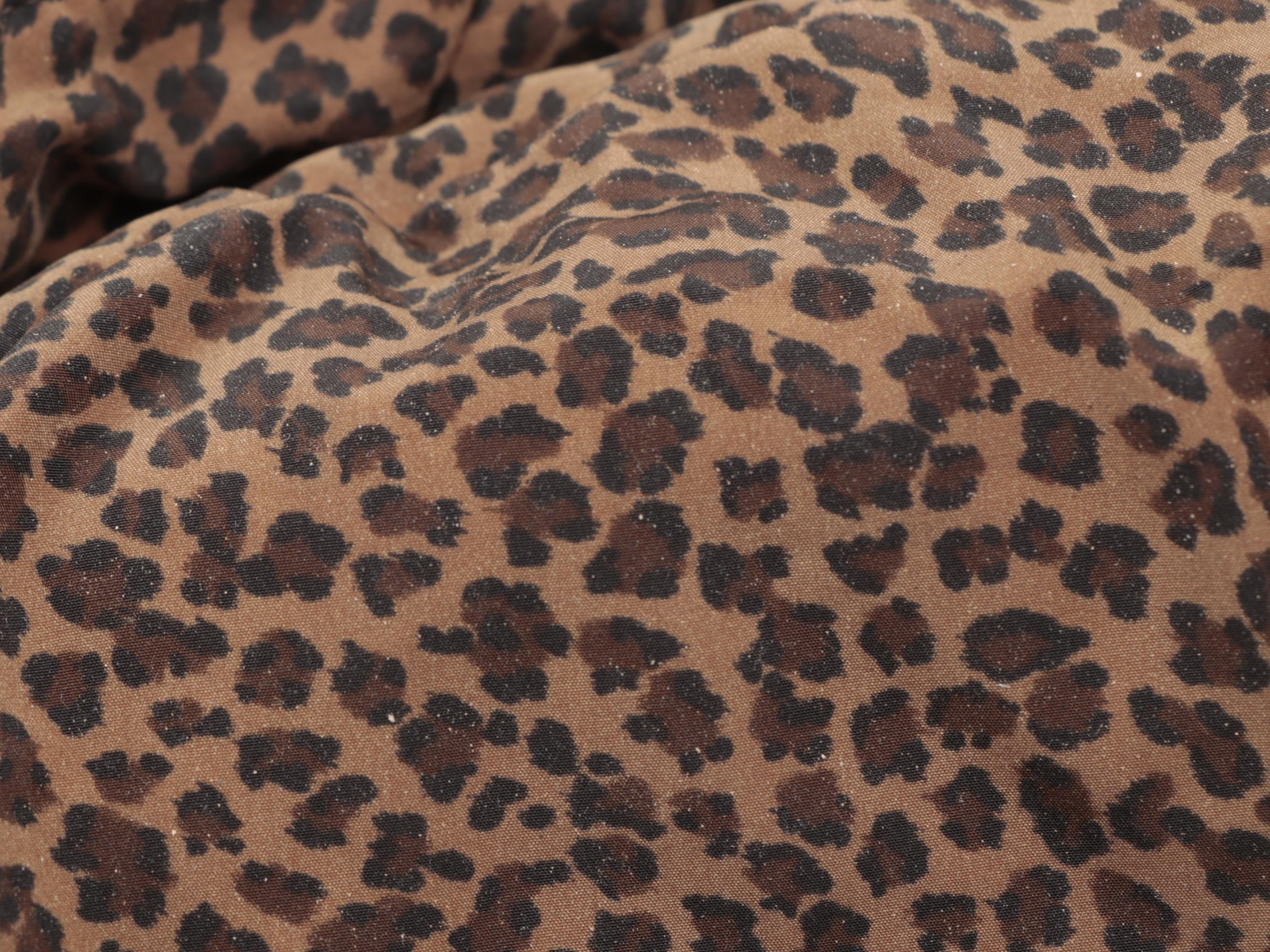 Bottega Veneta Leopard Print Nylon Hobo Bag