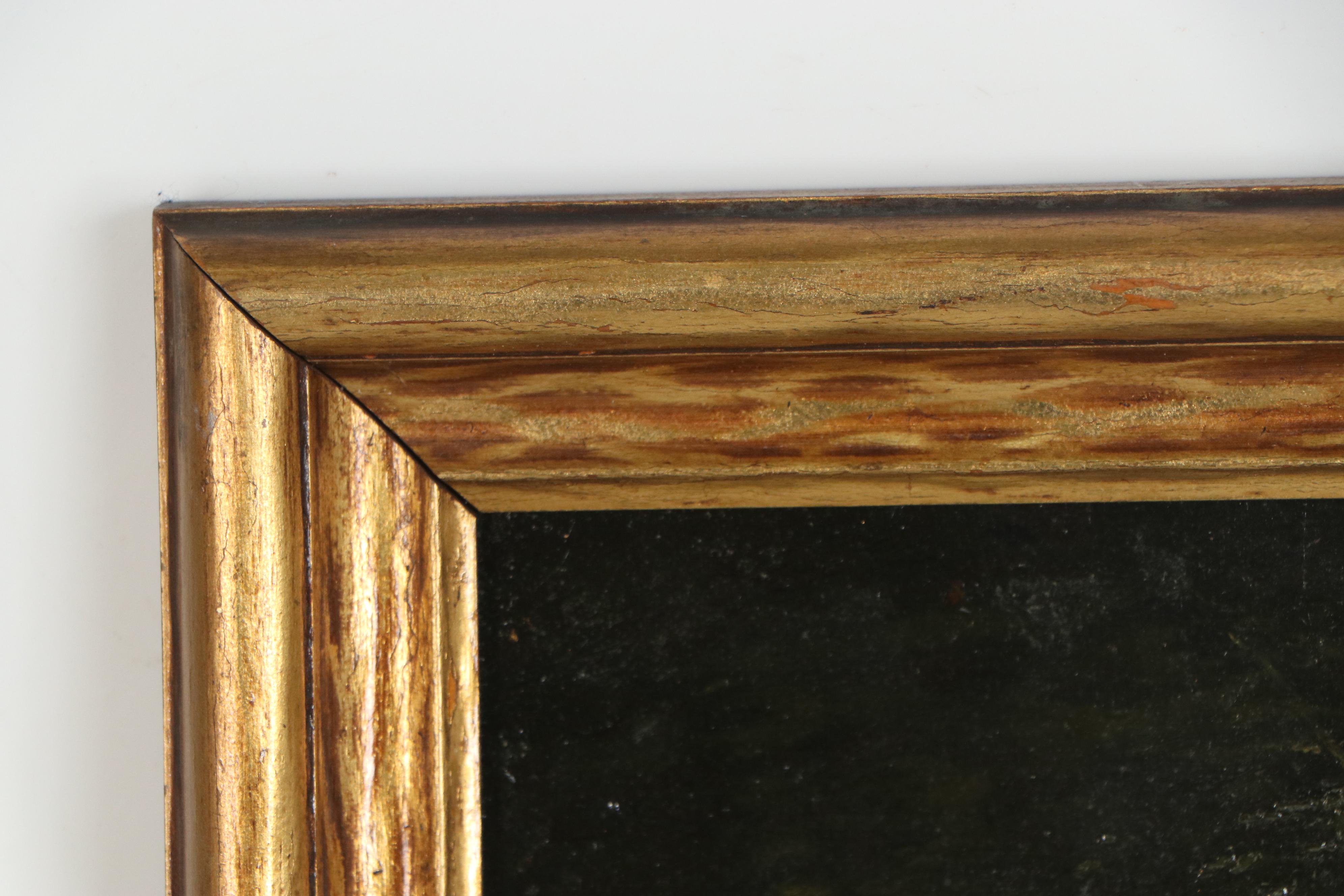 Harvey Joiner Oil Painting "Interior Woods," Late 19th Century