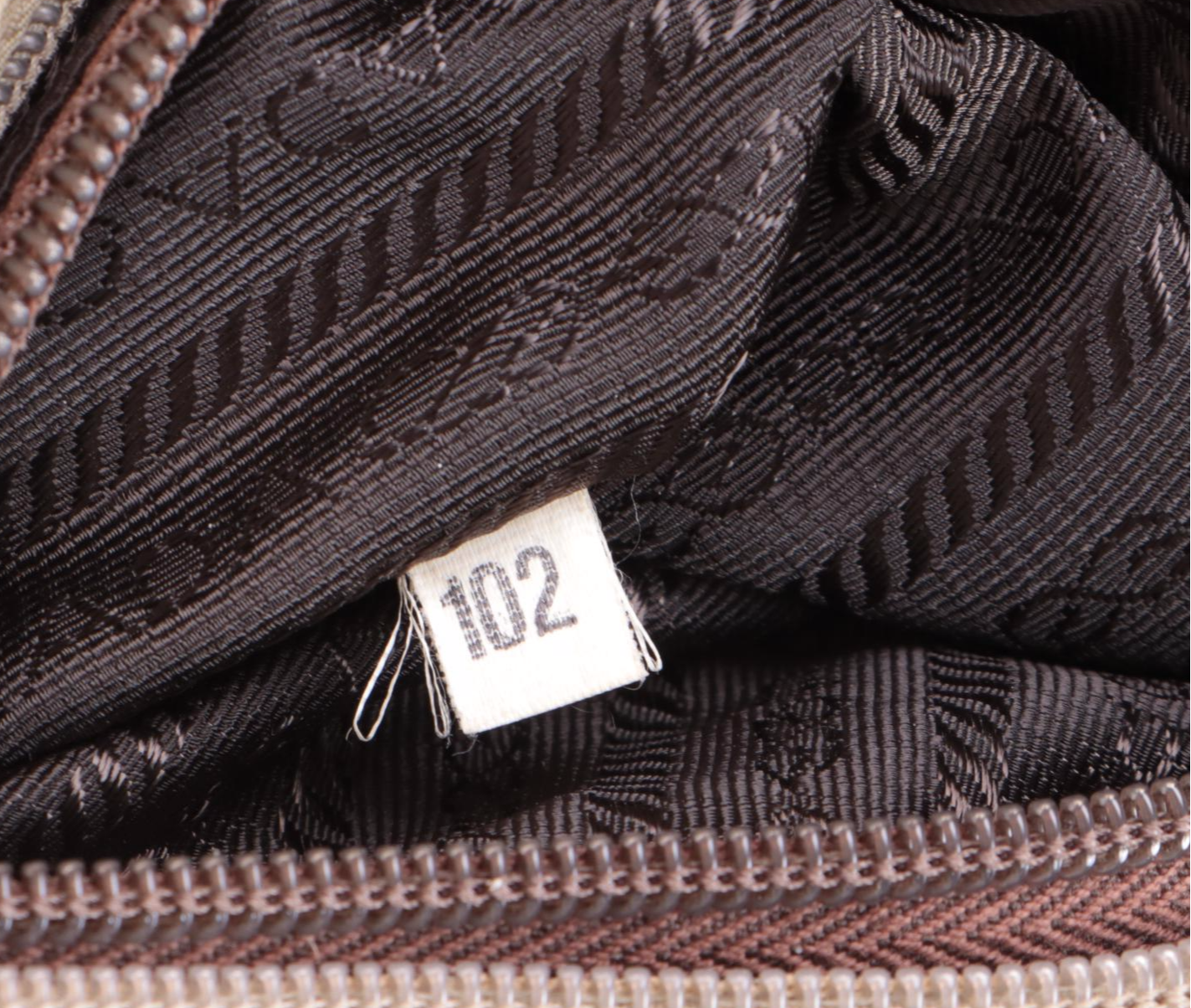 Prada Olive Nylon Zip Shoulder Tote