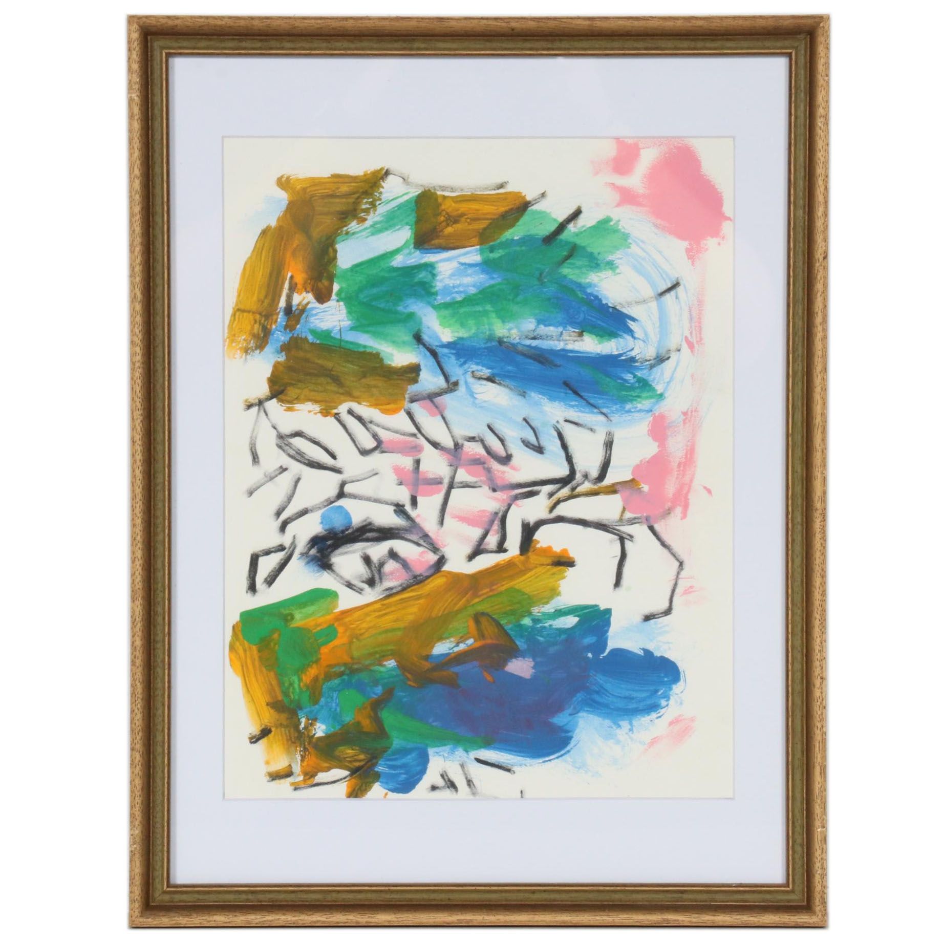 Paul Chidlaw Abstract Acrylic Painting