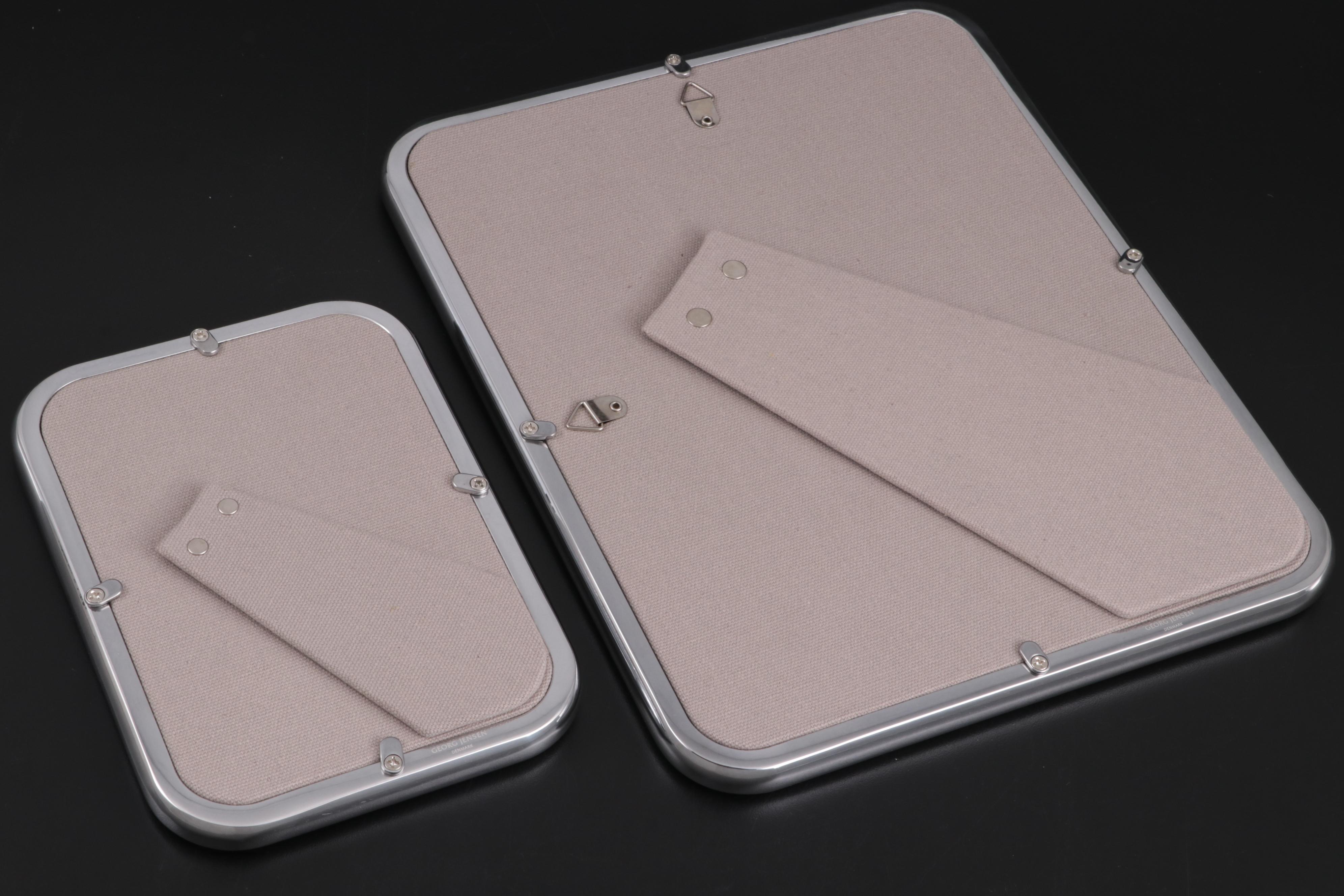 Georg Jensen "Tableau" Picture Frames with "Urkiola" Candlestick Holders