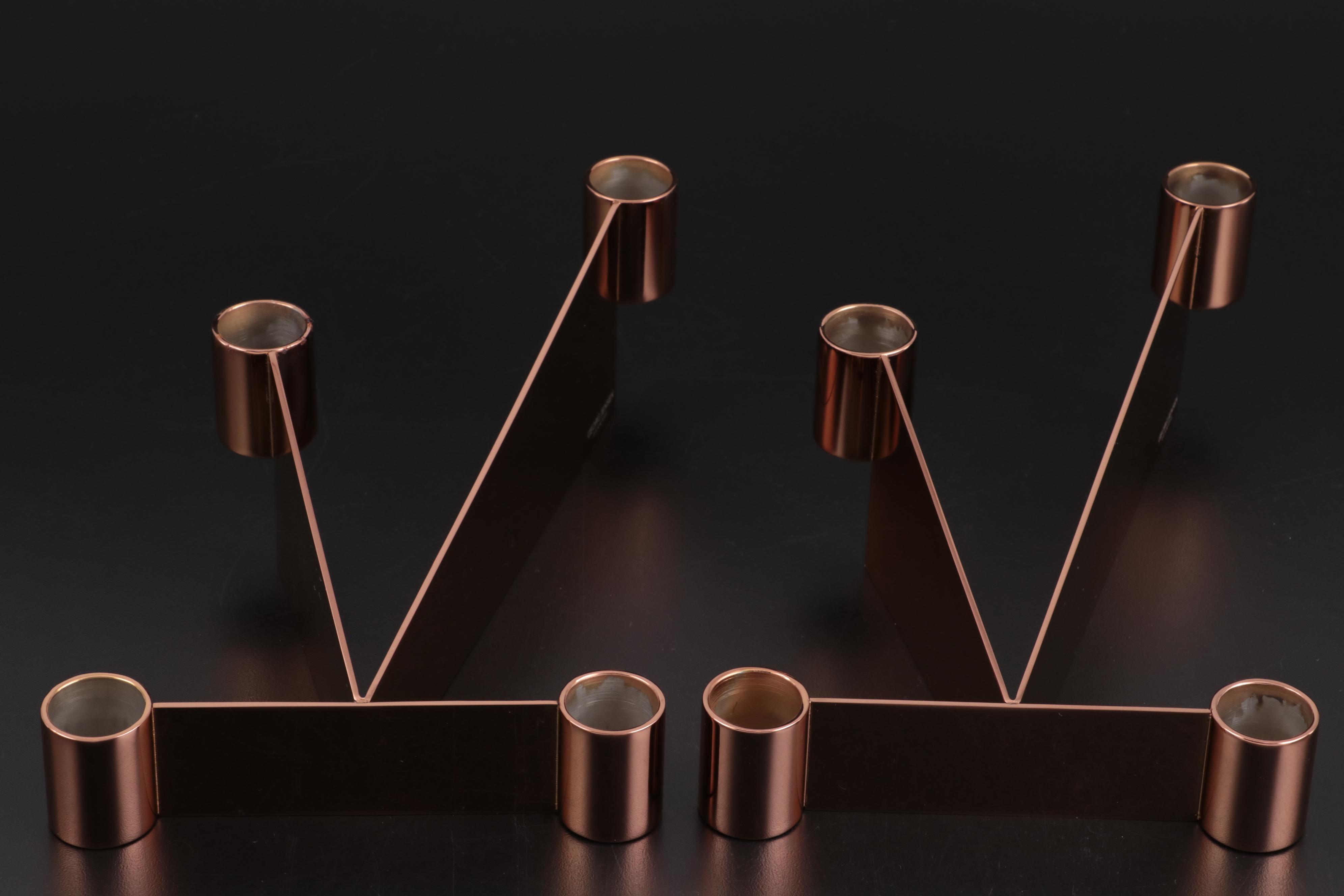 Georg Jensen "Tableau" Picture Frames with "Urkiola" Candlestick Holders