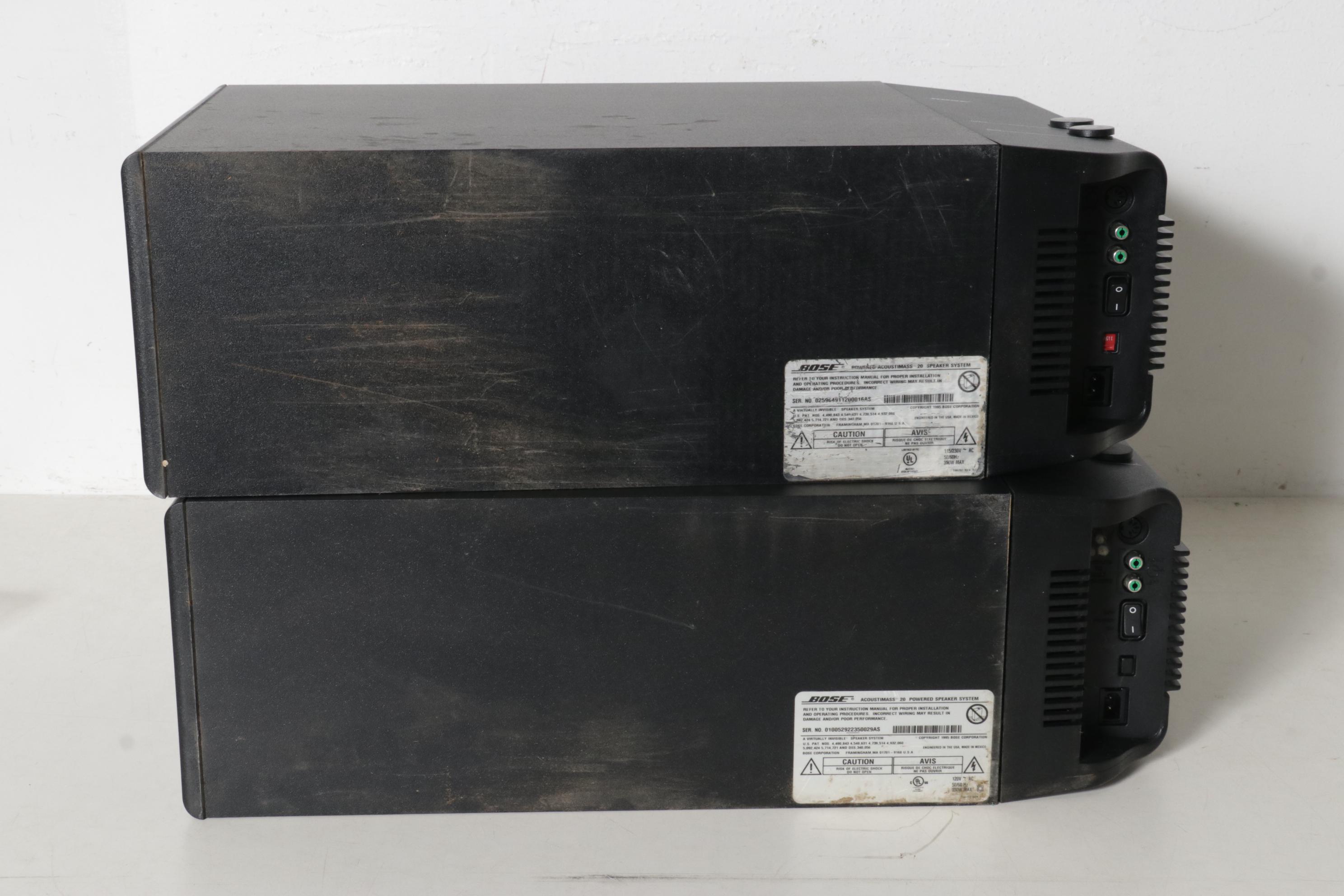 Bose "Acoustimass 5 and 20 Powered Speaker System" with Accessories