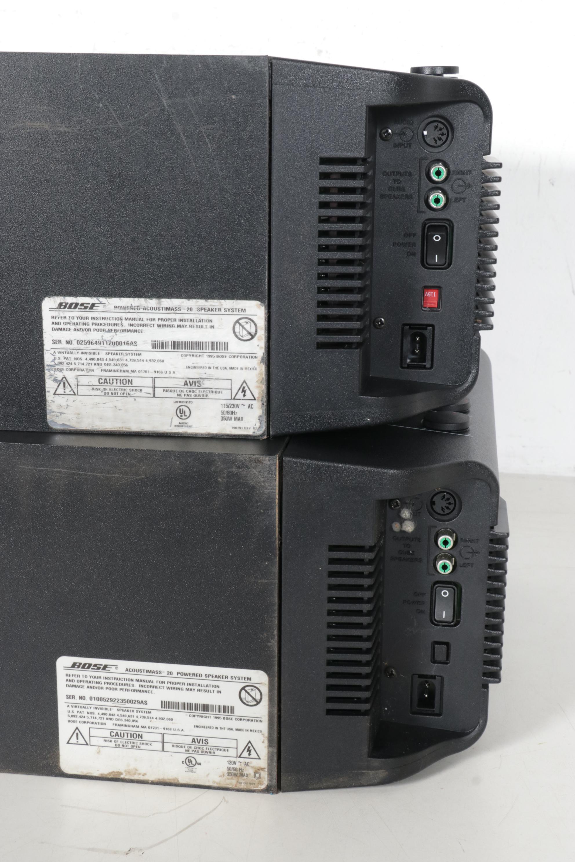 Bose "Acoustimass 5 and 20 Powered Speaker System" with Accessories