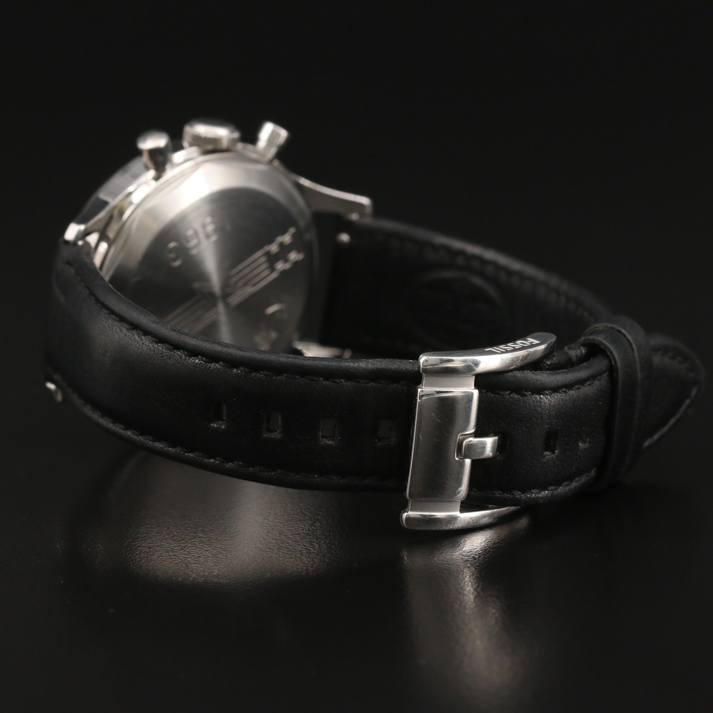 1963 Seagull Chronograph Stainless Steel Stem Wind Watch