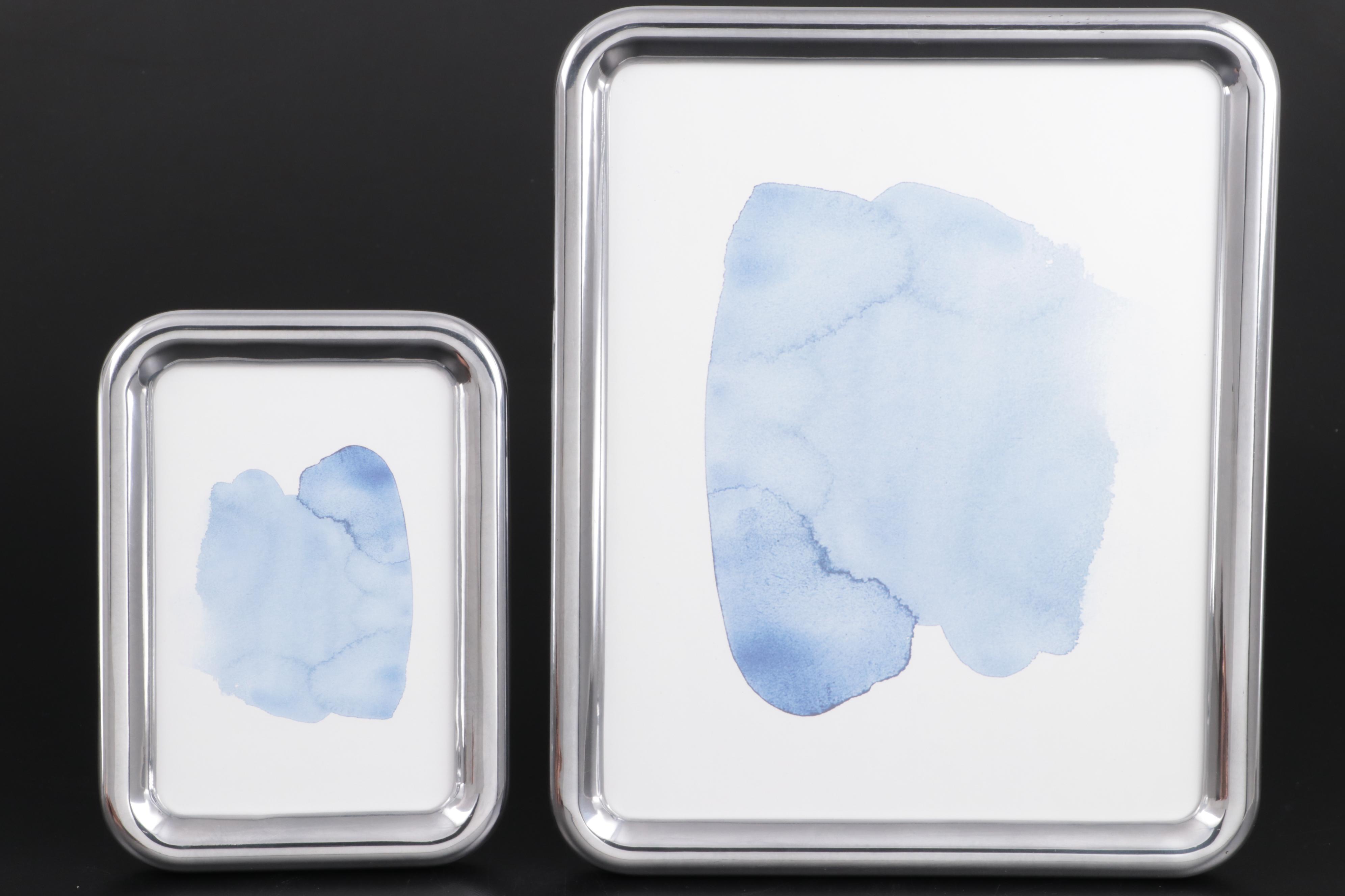 Georg Jensen "Tableau" Picture Frames with "Urkiola" Candlestick Holders