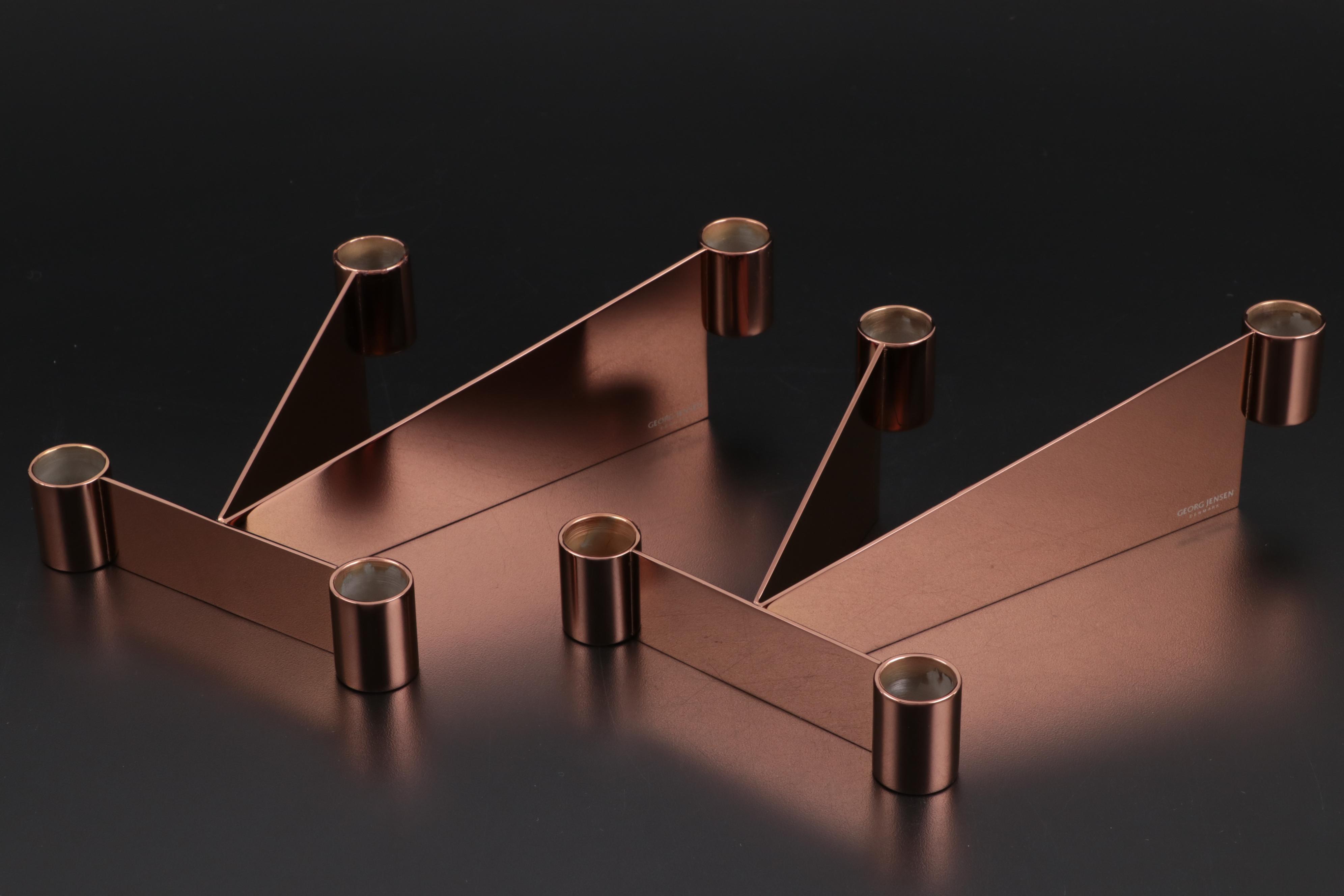 Georg Jensen "Tableau" Picture Frames with "Urkiola" Candlestick Holders