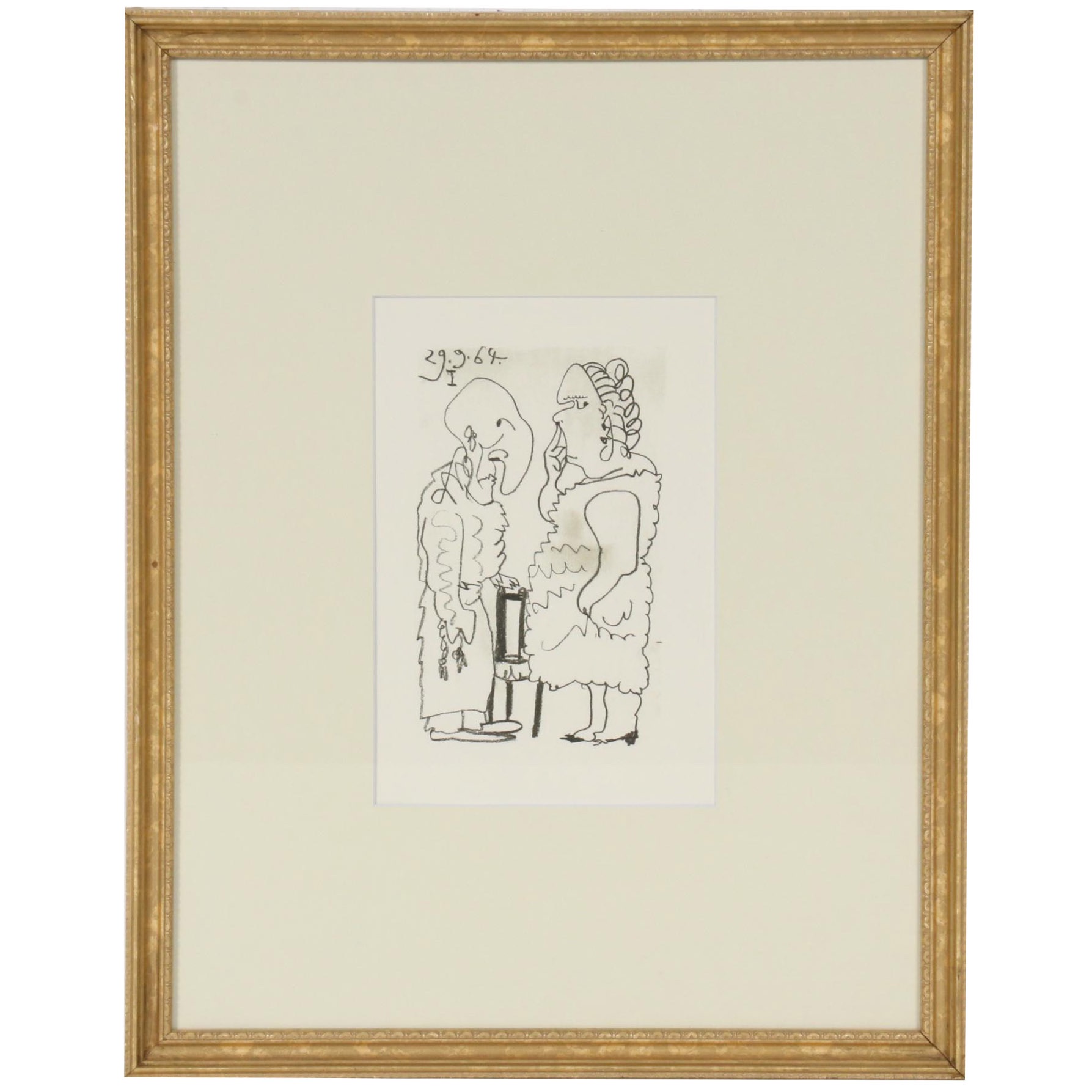 Pablo Picasso Pochoir from "Le Goût du Bonheur," 1970