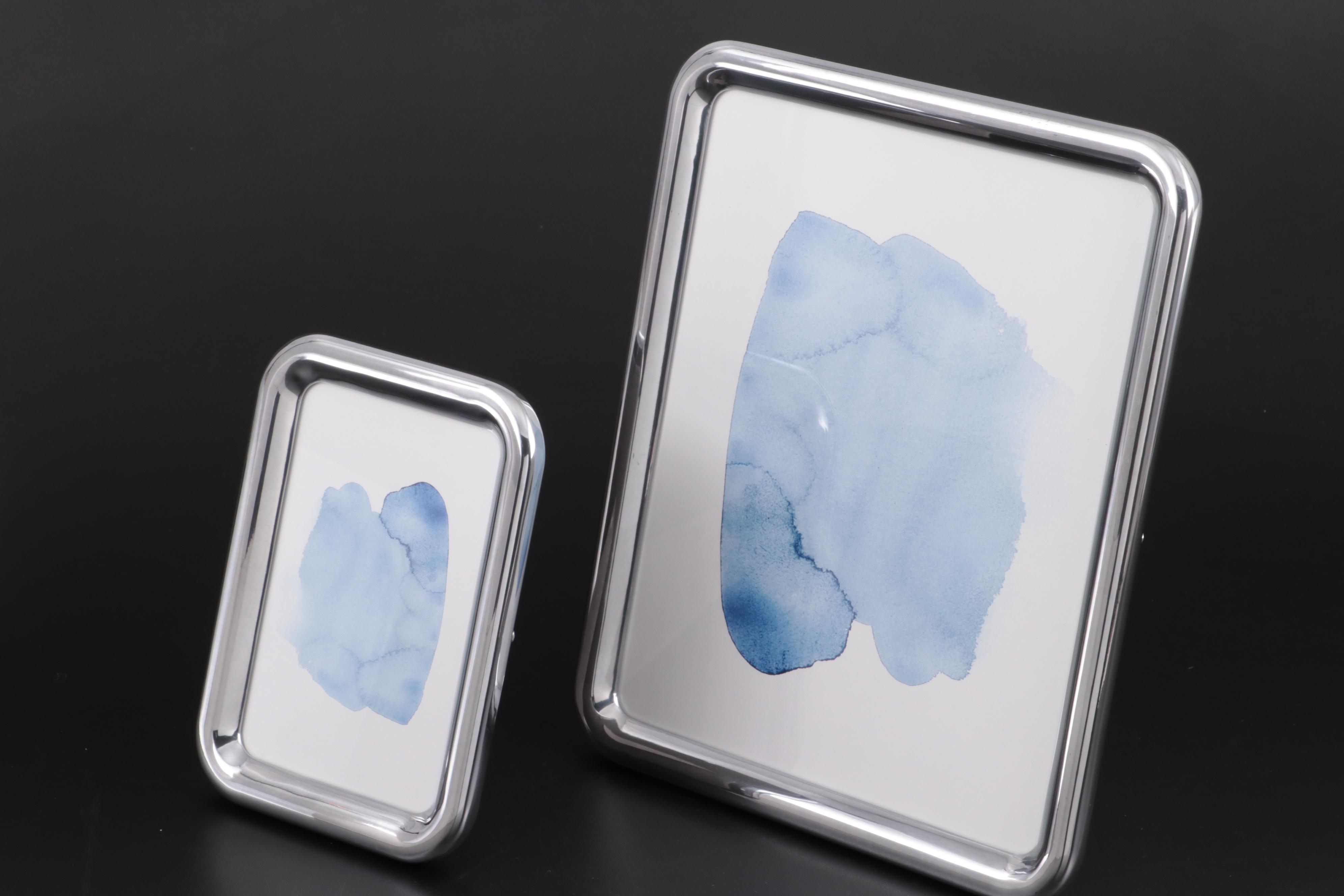 Georg Jensen "Tableau" Picture Frames with "Urkiola" Candlestick Holders