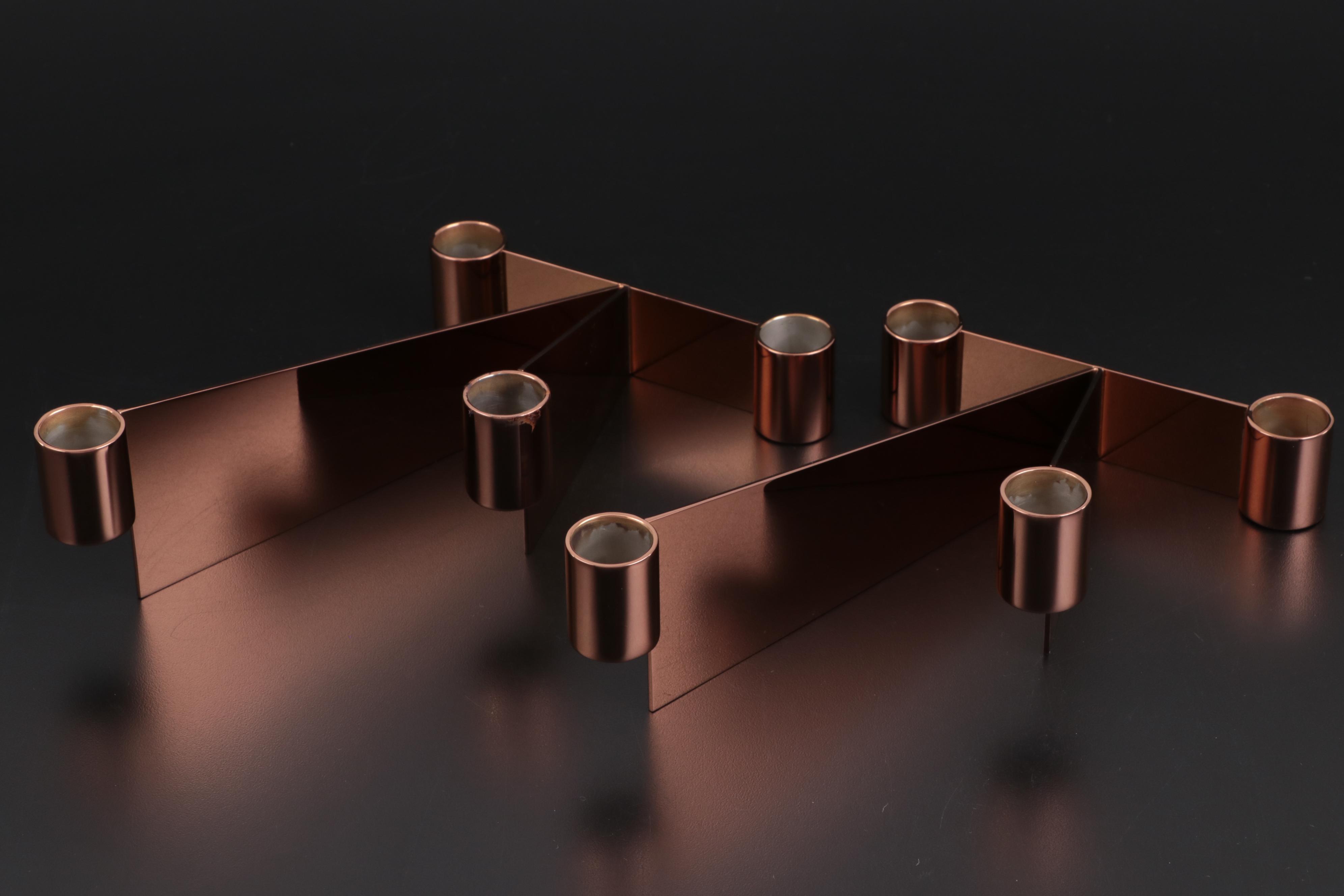 Georg Jensen "Tableau" Picture Frames with "Urkiola" Candlestick Holders