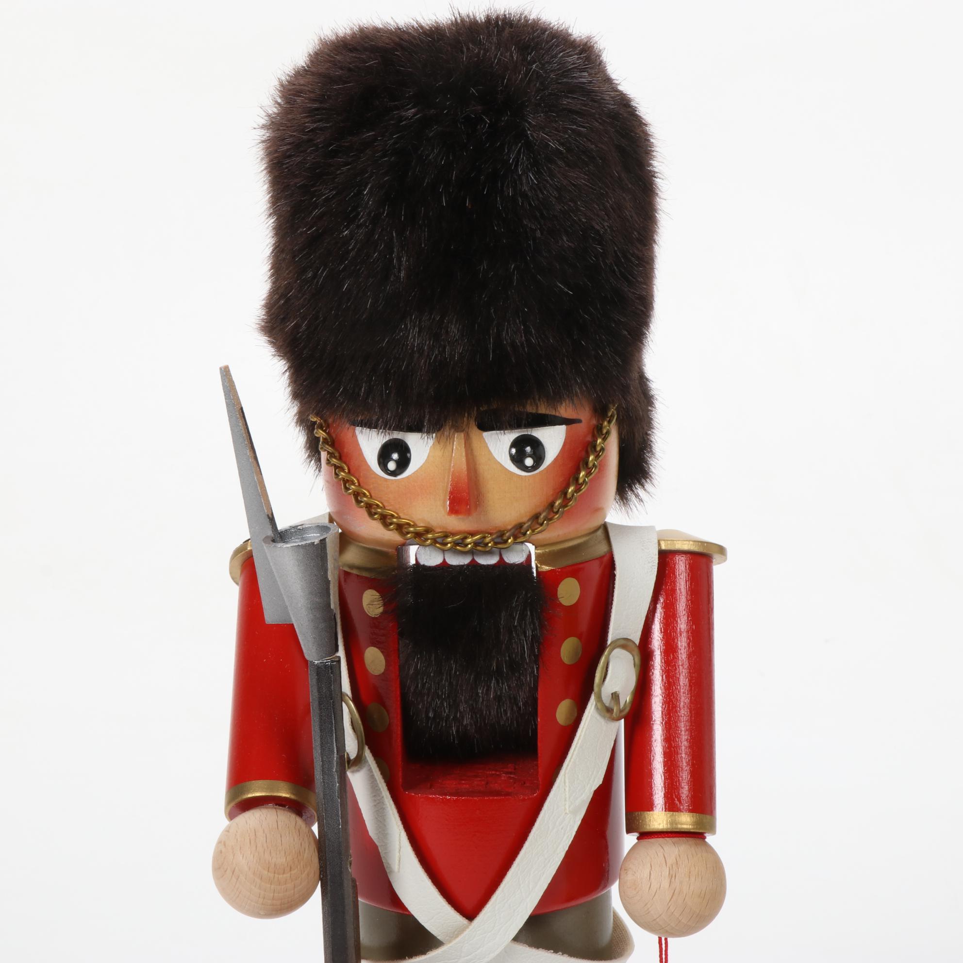 Steinbach "English Royal Guard" and "Skier" Nutcracker, Late 20th Century