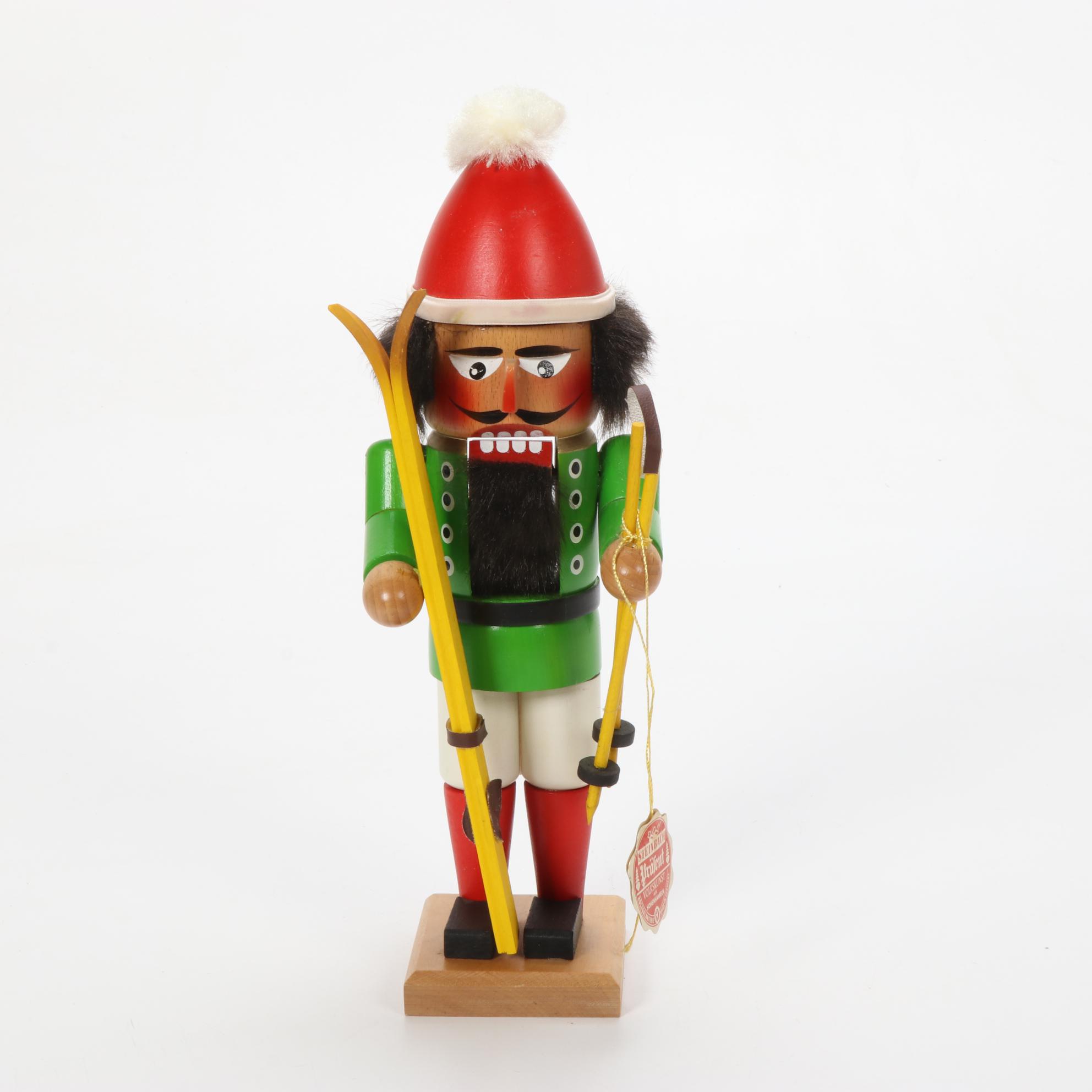 Steinbach "English Royal Guard" and "Skier" Nutcracker, Late 20th Century