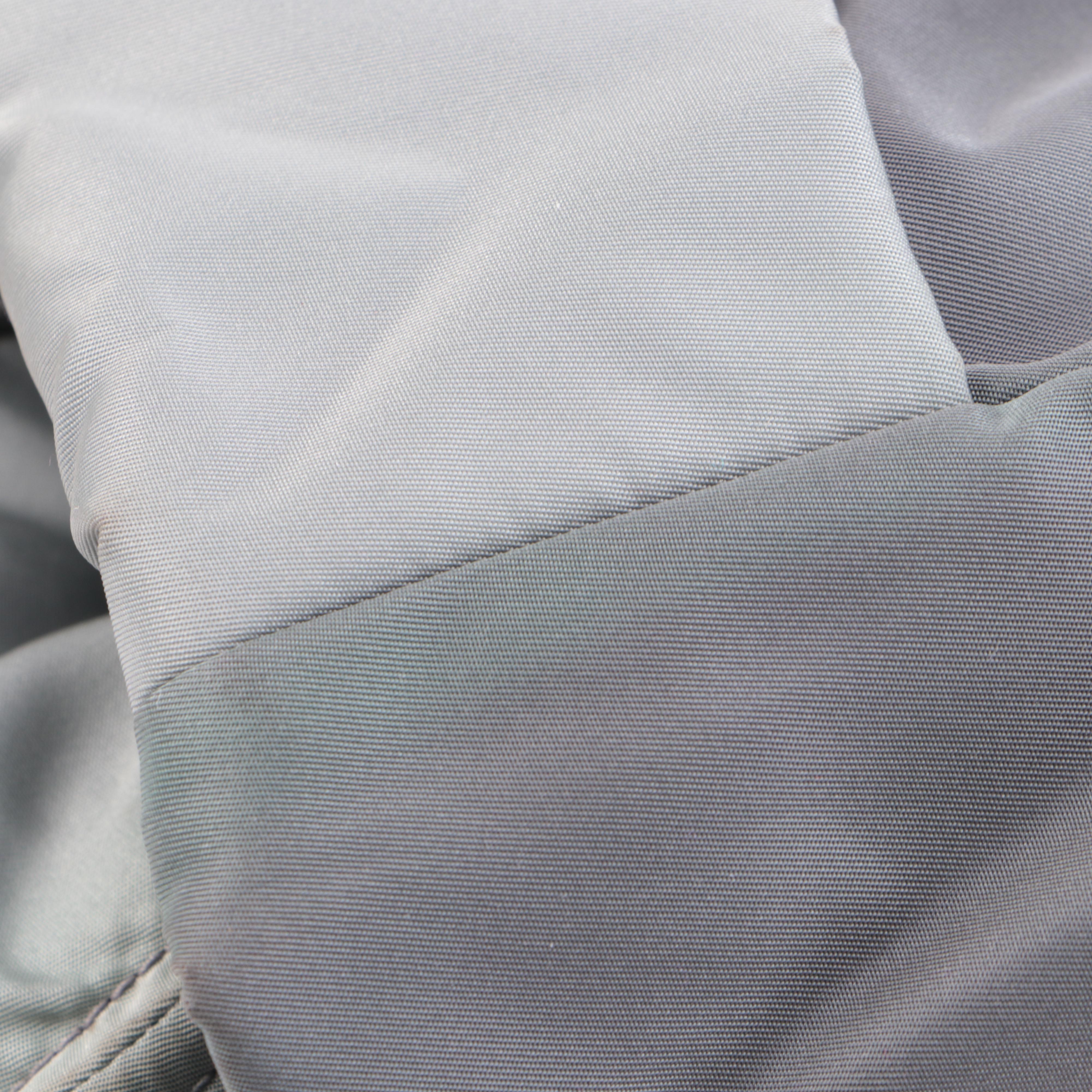 Prada Two-Tone Grey Tessuto Nylon Tote