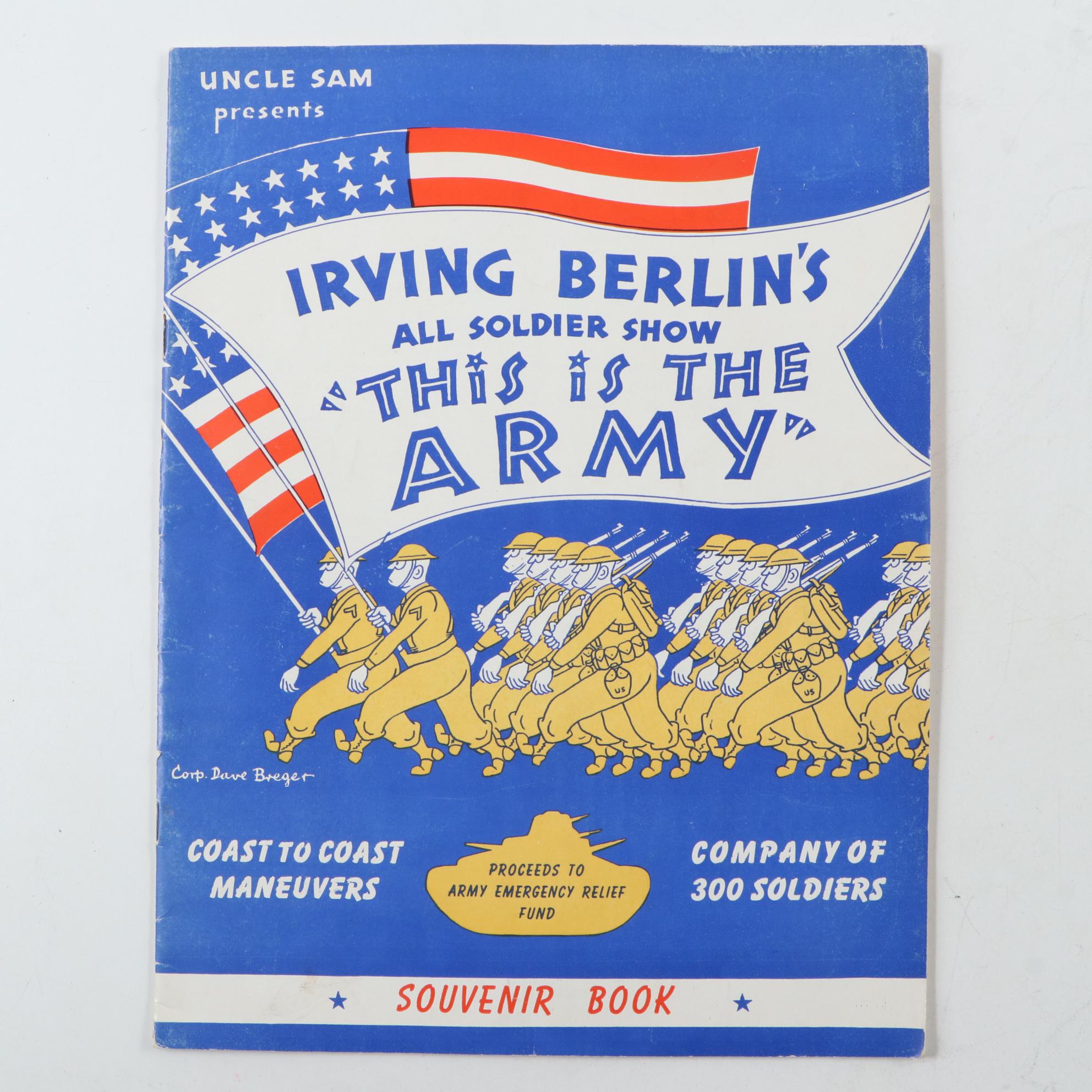 CGC Certified Gertrude Niesen "This is the Army" Photo, with Souvenir Book, More