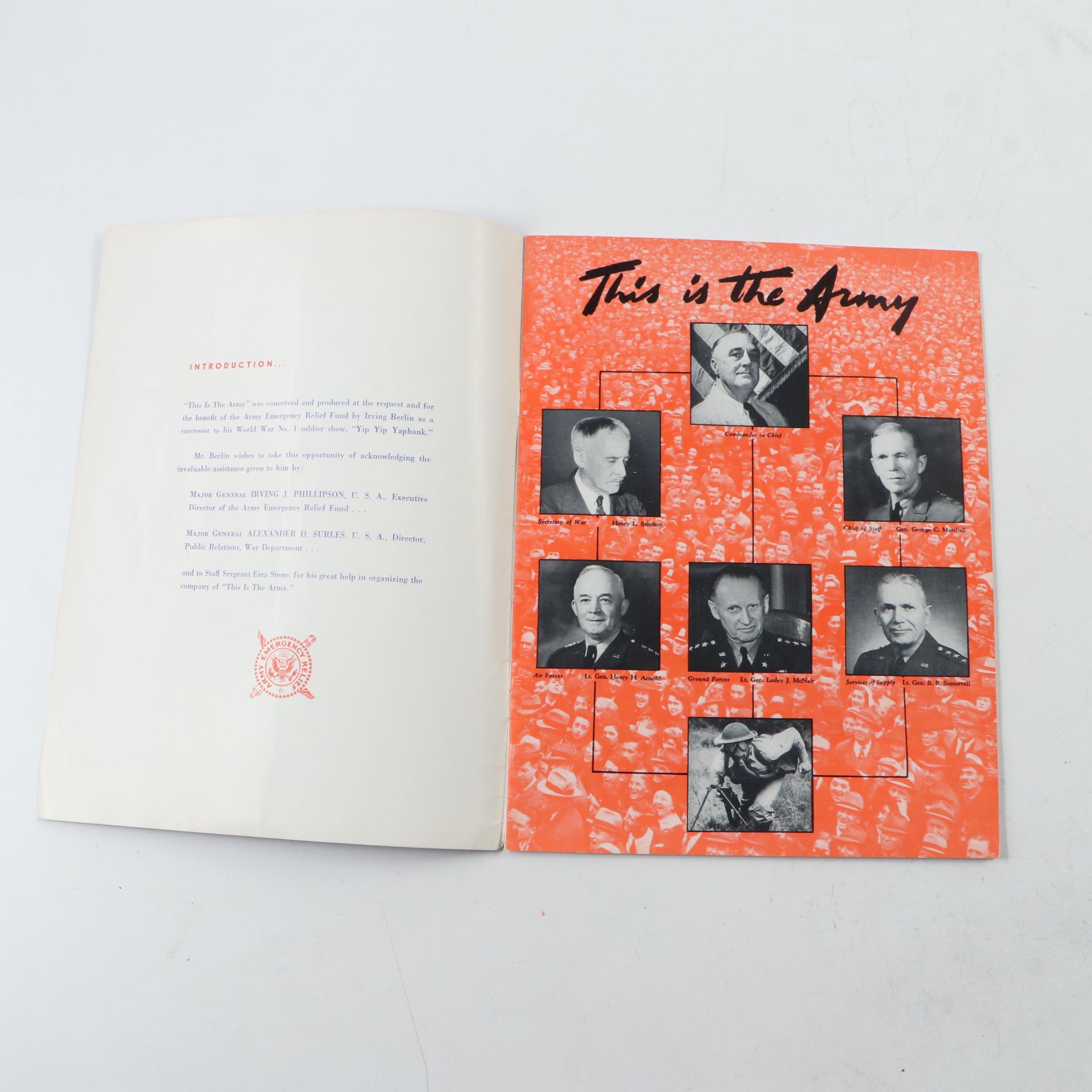 CGC Certified Gertrude Niesen "This is the Army" Photo, with Souvenir Book, More