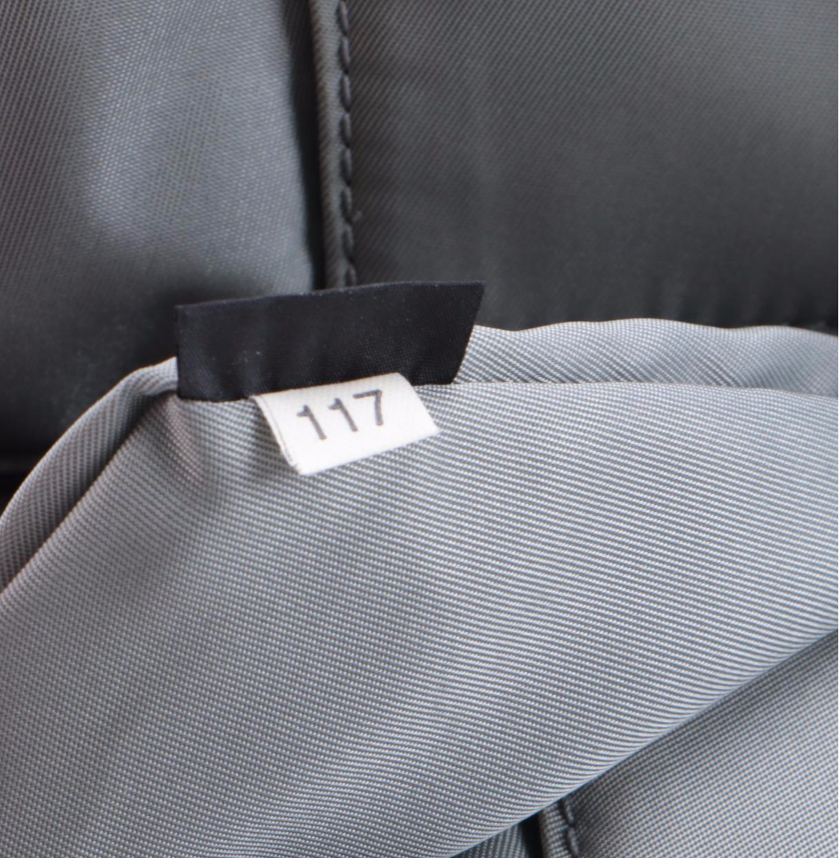 Prada Two-Tone Grey Tessuto Nylon Tote