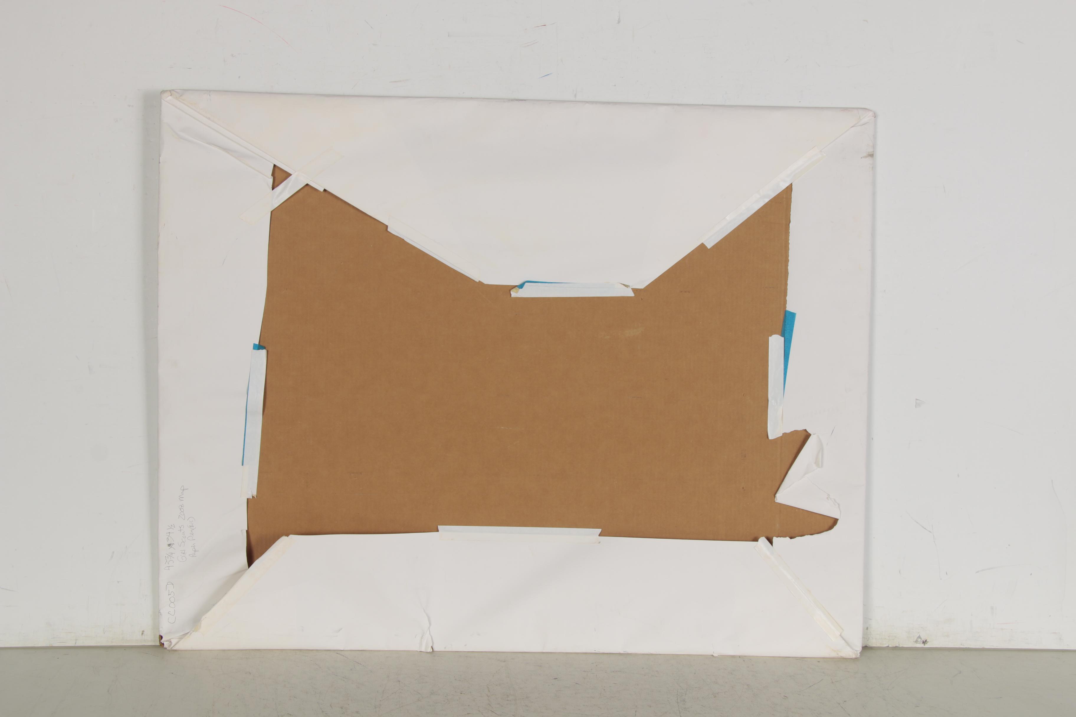 Courttney Cooper Large-Scale Ink Drawing Map "Zinzinnati, Ohio USA Rocks," 2008