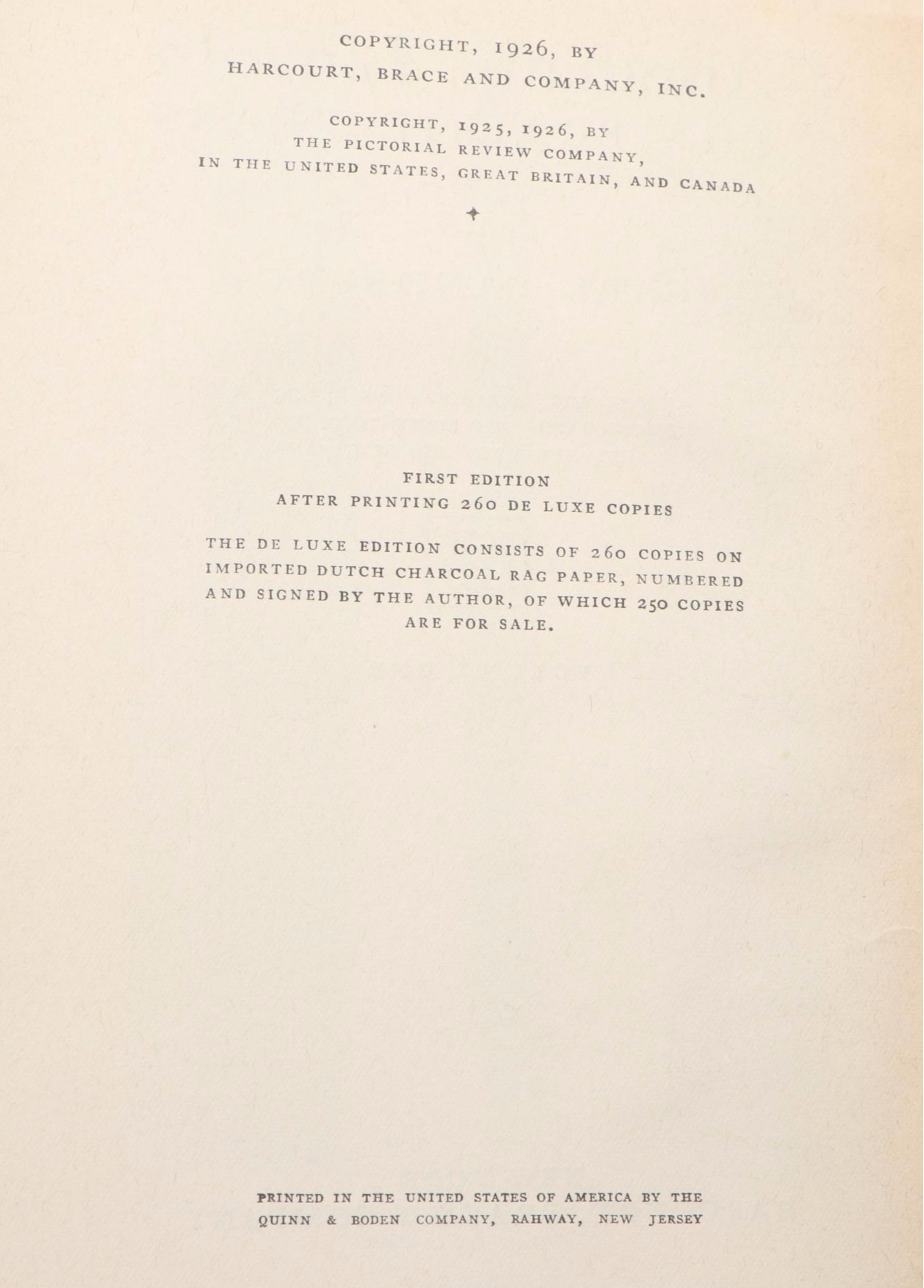 First Trade Edition "Abraham Lincoln: The Prairie Years" by Carl Sandburg