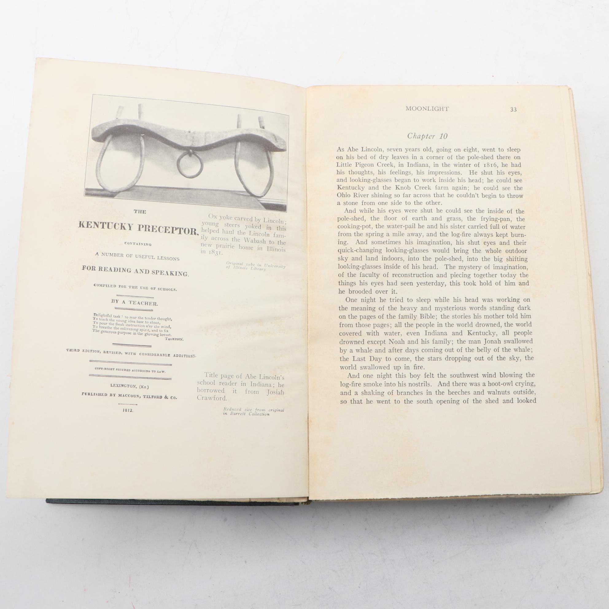 First Trade Edition "Abraham Lincoln: The Prairie Years" by Carl Sandburg
